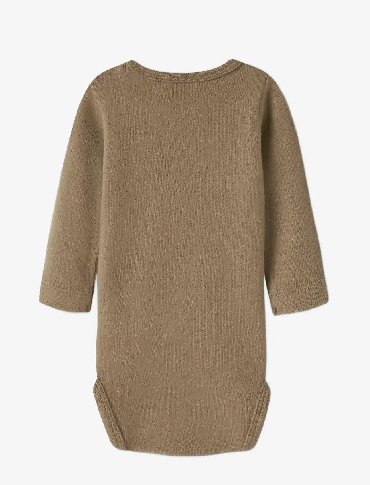 Lil'Atelier - NBMTHORO LEO LS SLIM BODY LIL - langærmede bodyer - sepia tint - 1