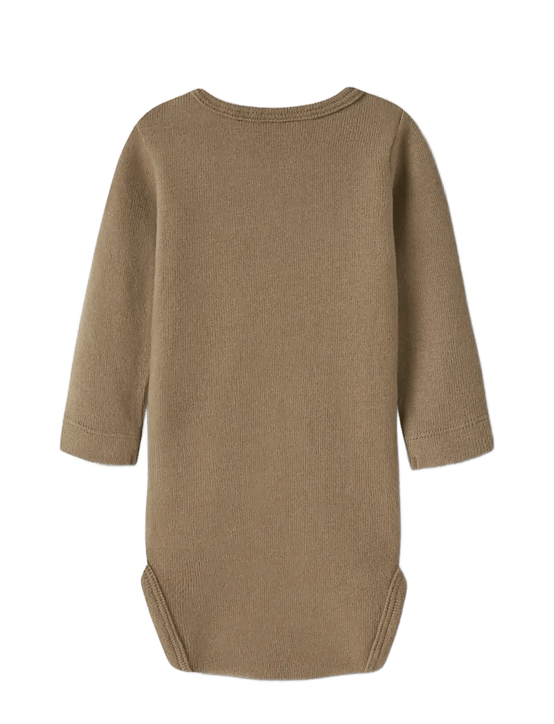 Lil'Atelier - NBMTHORO LEO LS SLIM BODY LIL - langærmede bodyer - sepia tint - 1