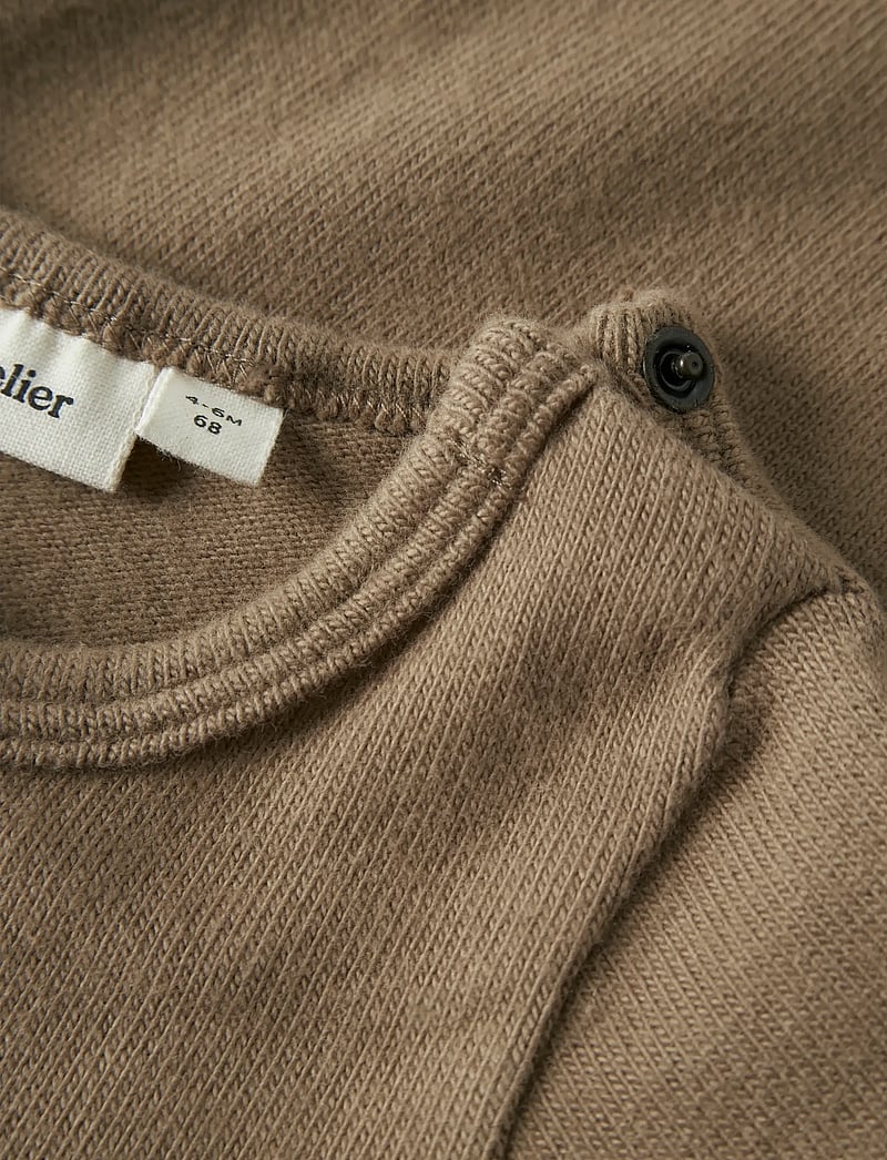 Lil'Atelier - NBMTHORO LEO LS SLIM BODY LIL - langærmede bodyer - sepia tint - 2