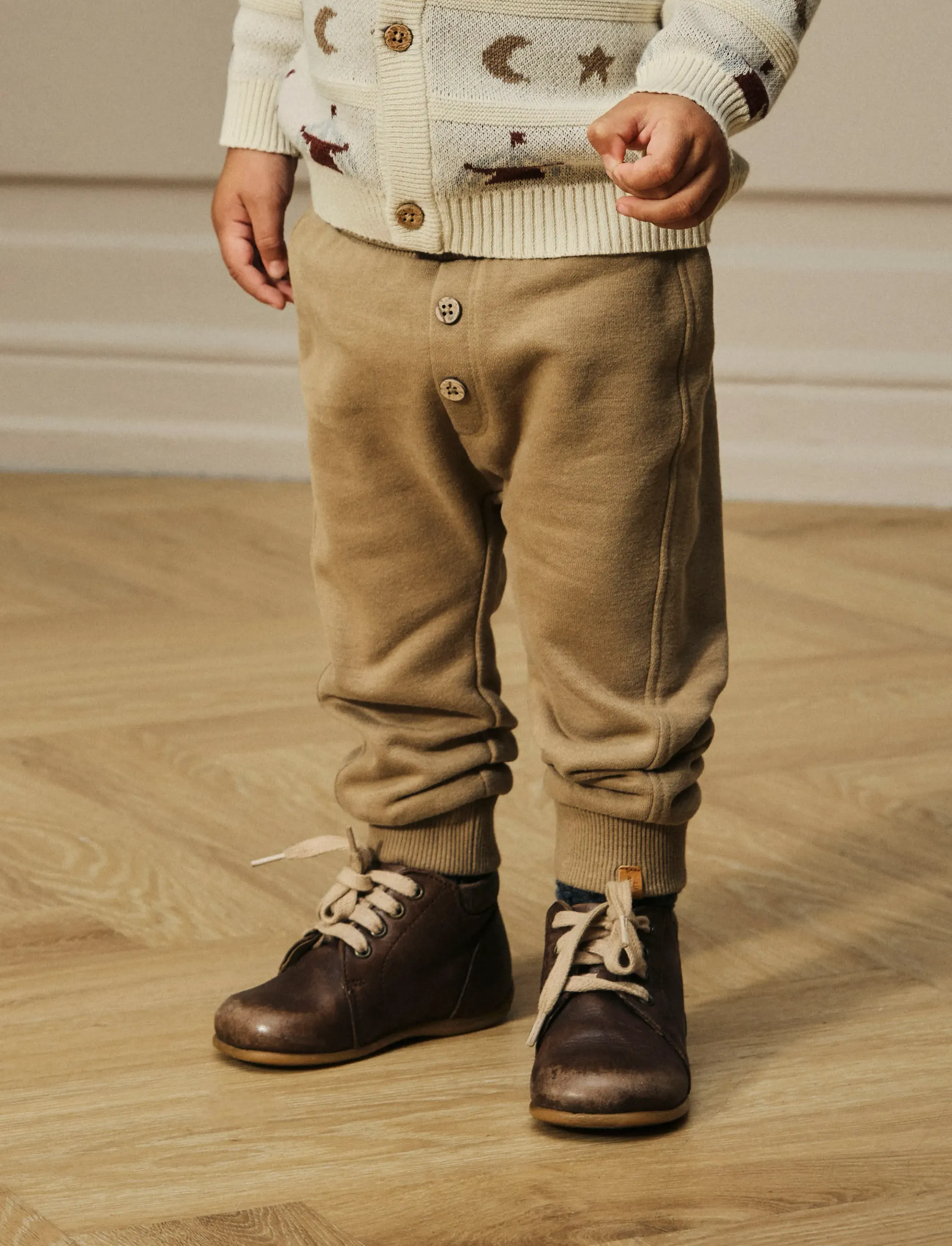 Lil'Atelier NBMILONDON RAS LOOSE SWEAT PANT LIL - Bottoms - SEPIA TINT / brown