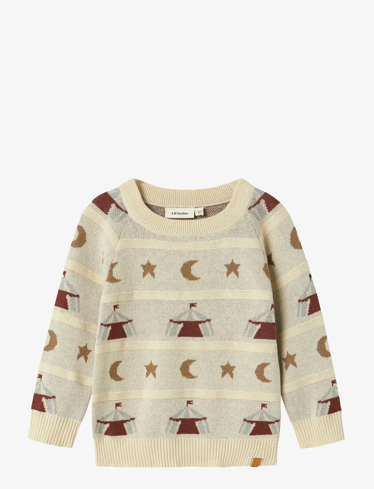 Lil'Atelier - NMMLAMAI LS KNIT LIL - trøjer - turtledove - 1