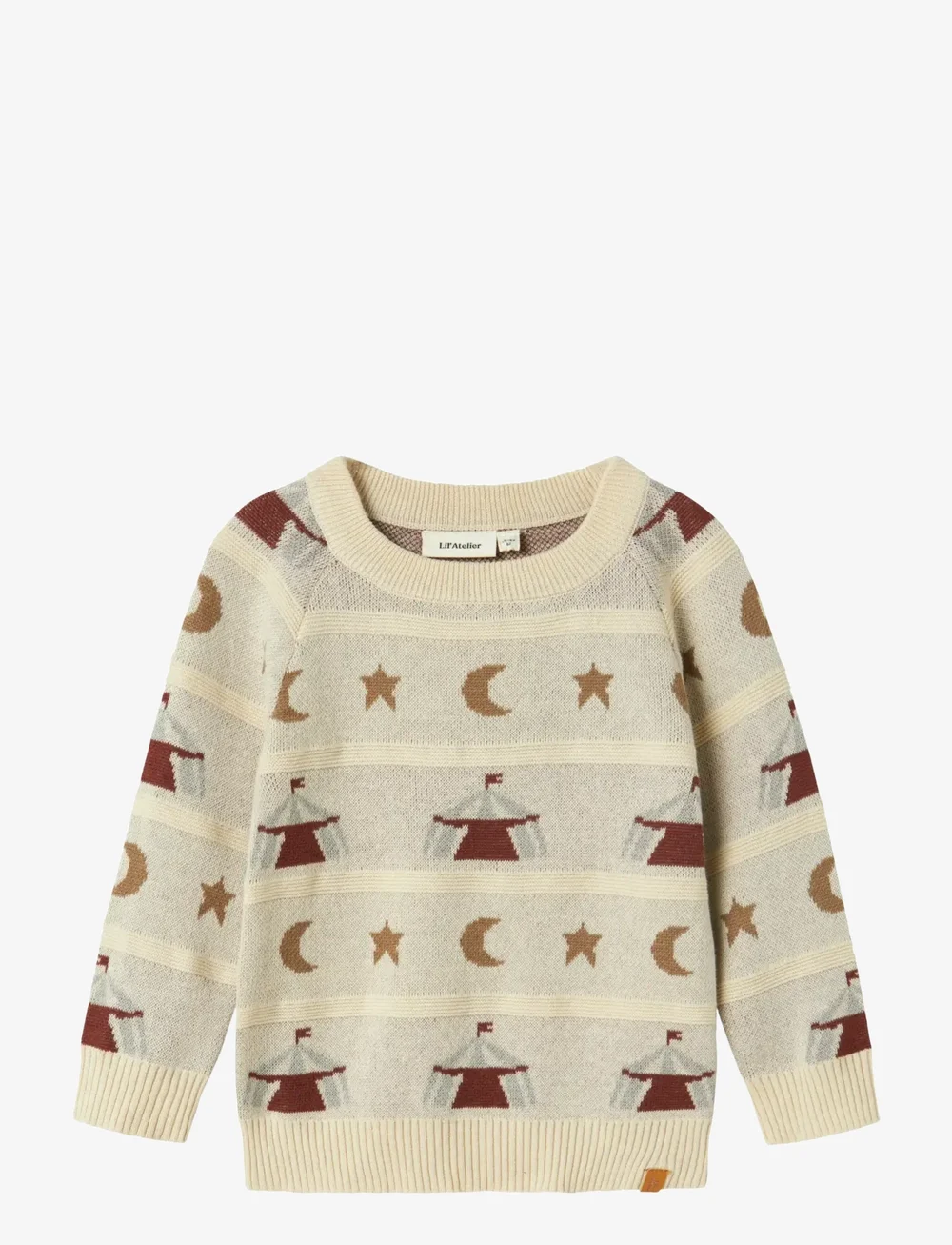 Lil'Atelier - NMMLAMAI LS KNIT LIL - stickade tröjor - turtledove - 1