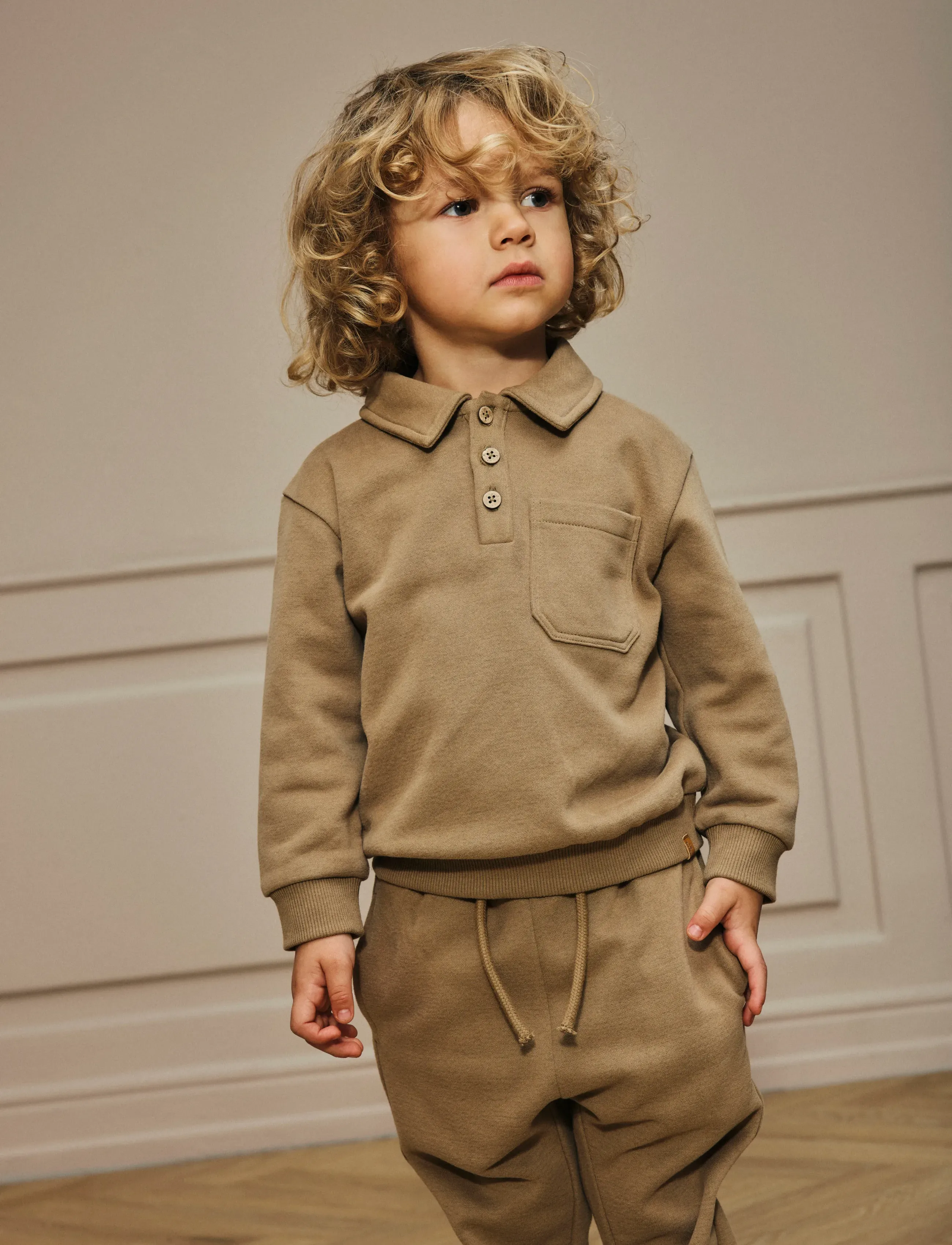 Lil'Atelier NMMILONDON ROA LS LOOSE SWEAT LIL - Polo krekli - SEPIA TINT / brown