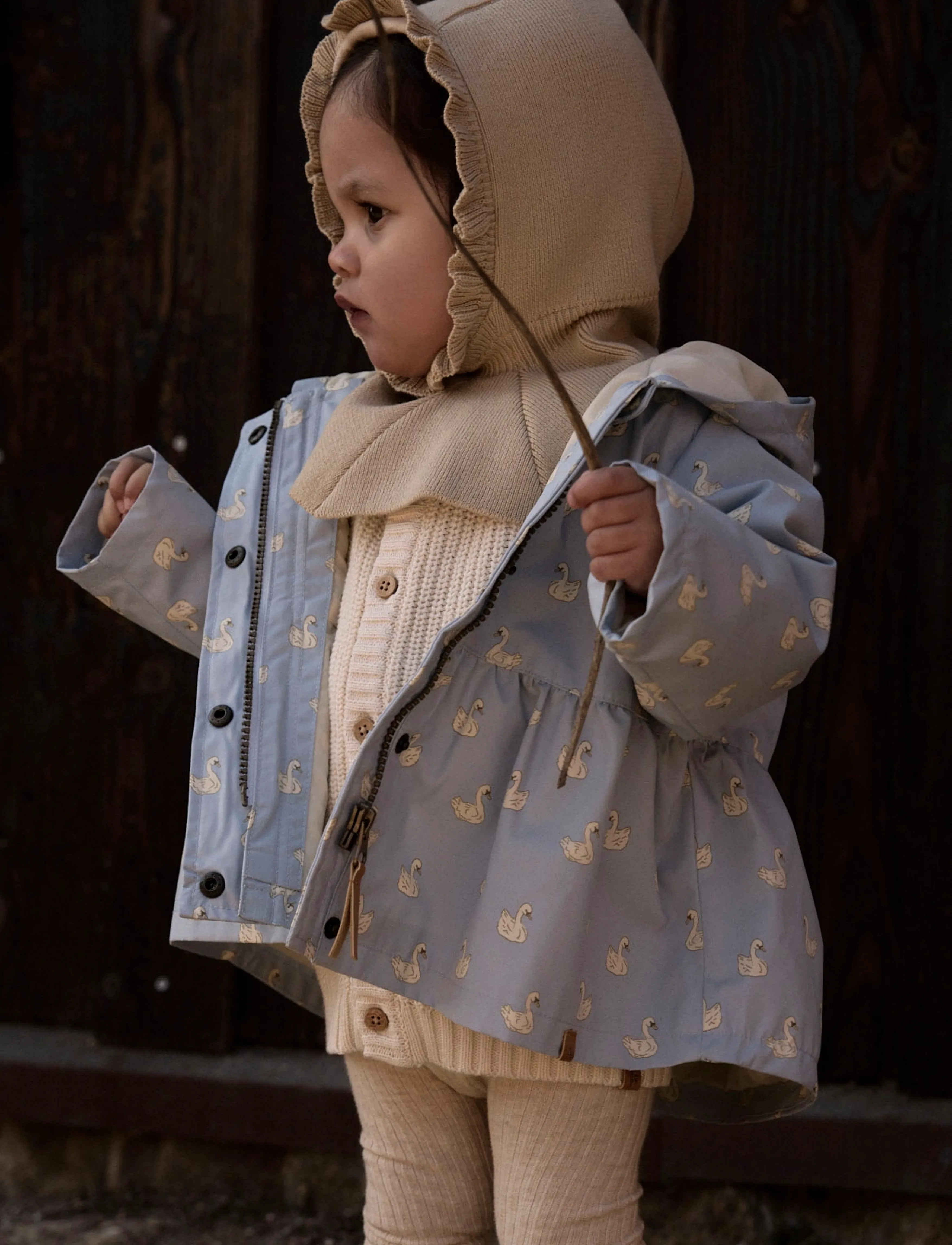 Lil'Atelier - NBFGUDRUN JACKET FO LIL - regenmäntel - zen blue - 2