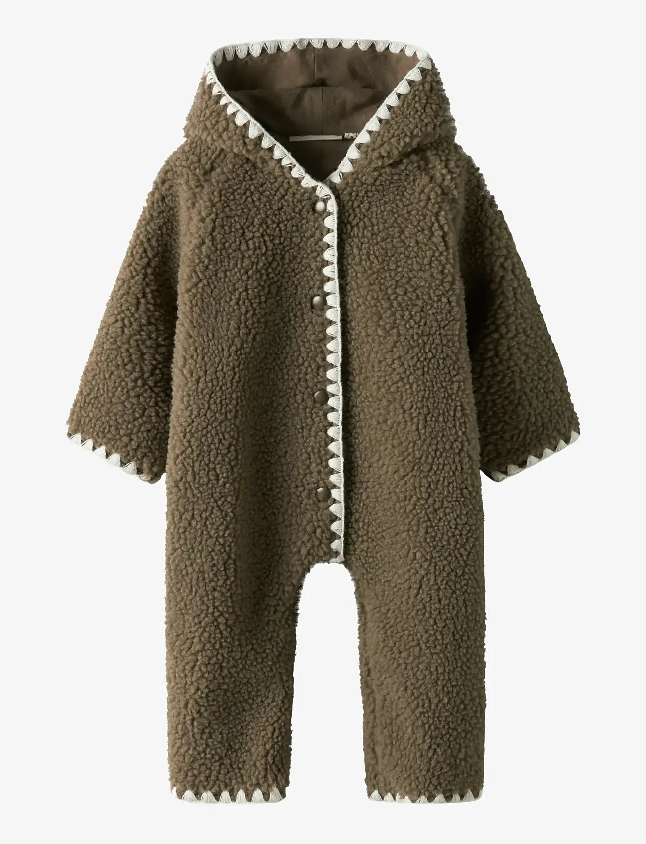Lil'Atelier - NBFLAJO LOOSE SUIT LIL - fleece coveralls - shitake - 0