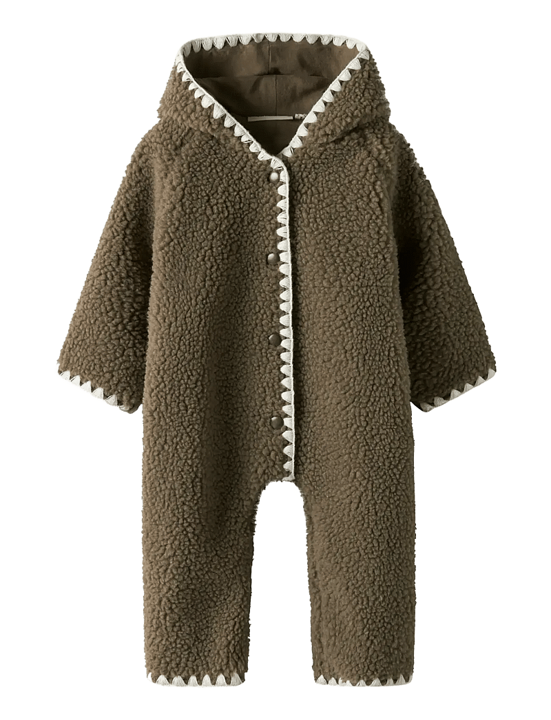 Lil'Atelier - NBFLAJO LOOSE SUIT LIL - fleece overall - shitake - 0