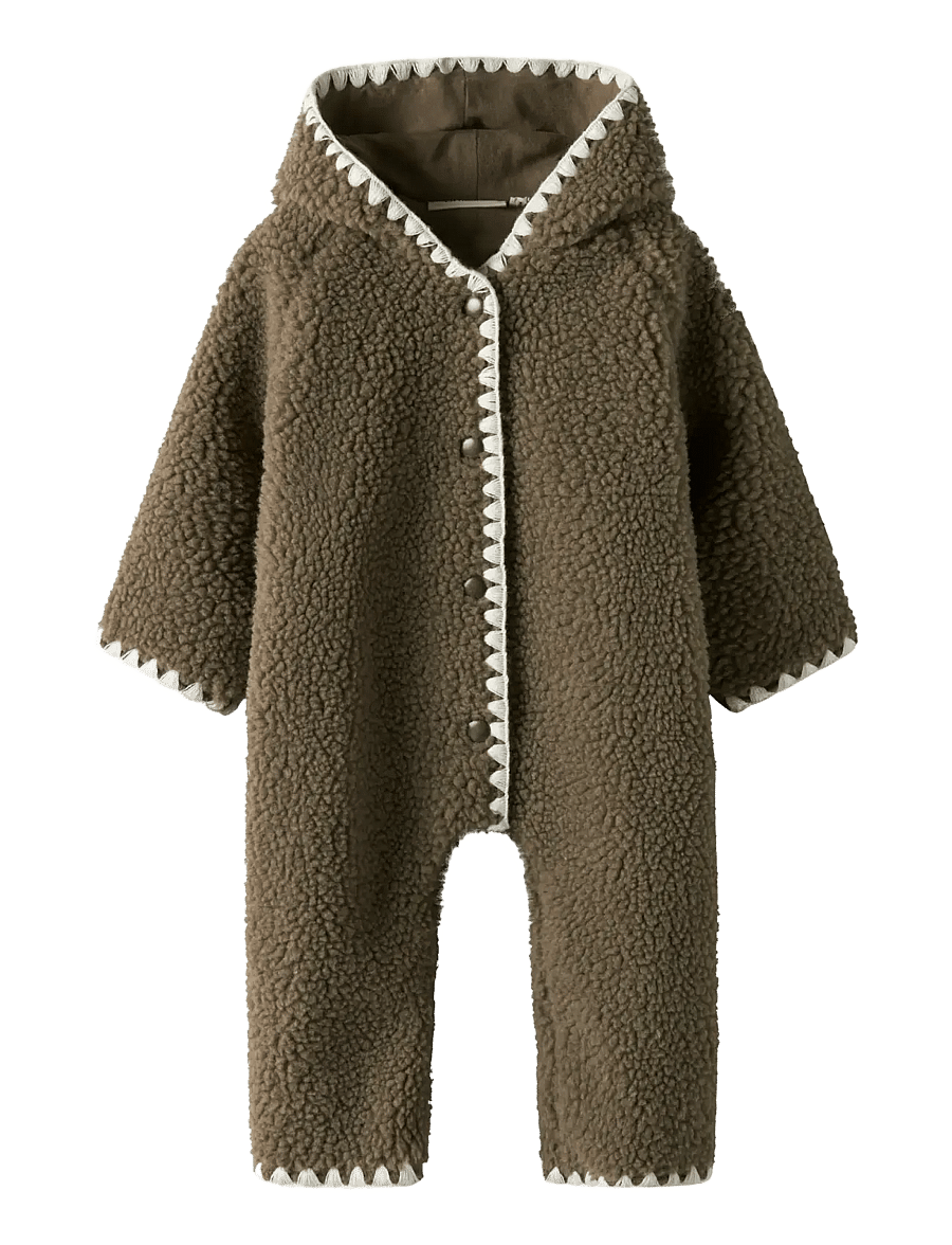 Lil'Atelier - NBFLAJO LOOSE SUIT LIL - fleecehaalarit - shitake - 0