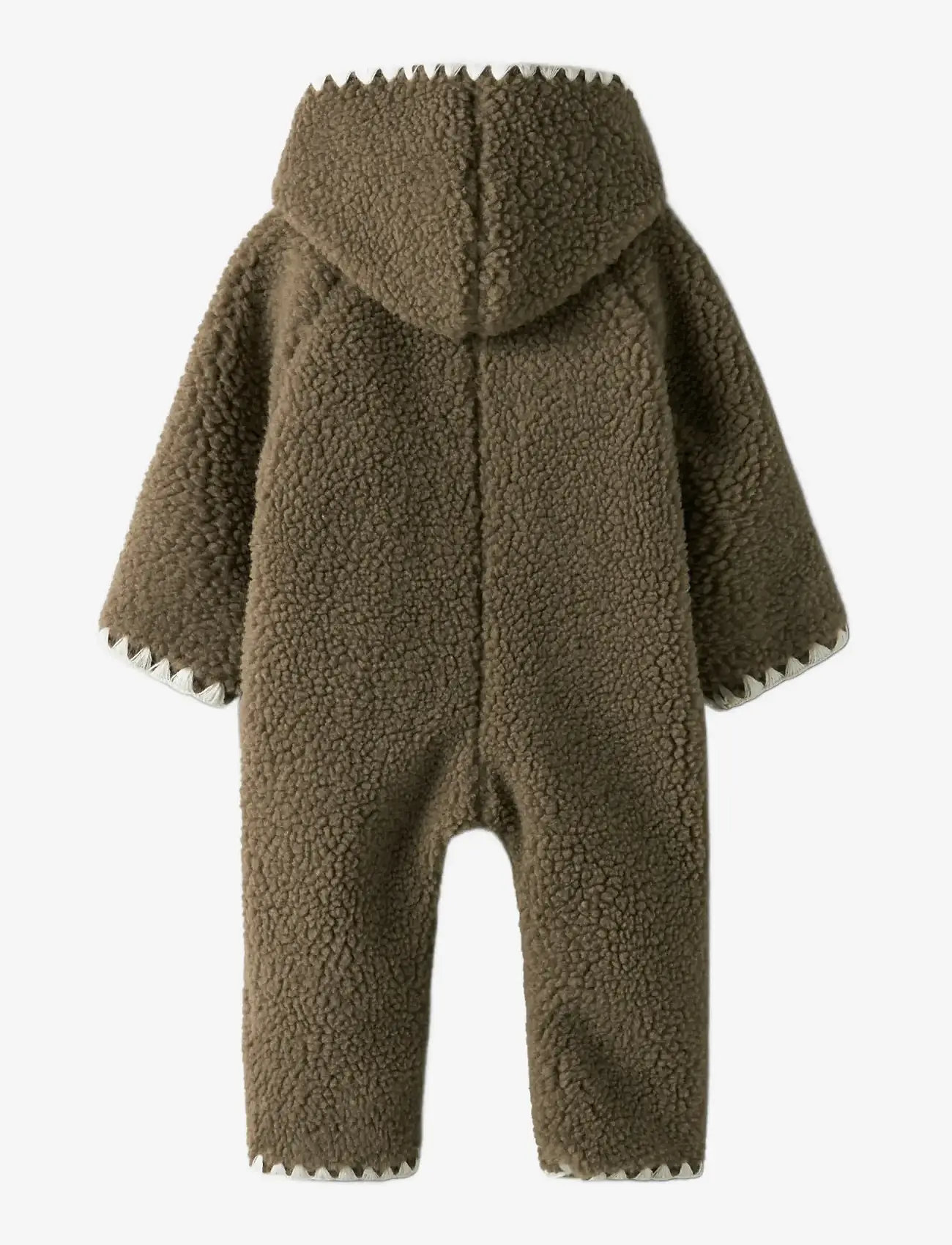 Lil'Atelier - NBFLAJO LOOSE SUIT LIL - fleece coveralls - shitake - 1