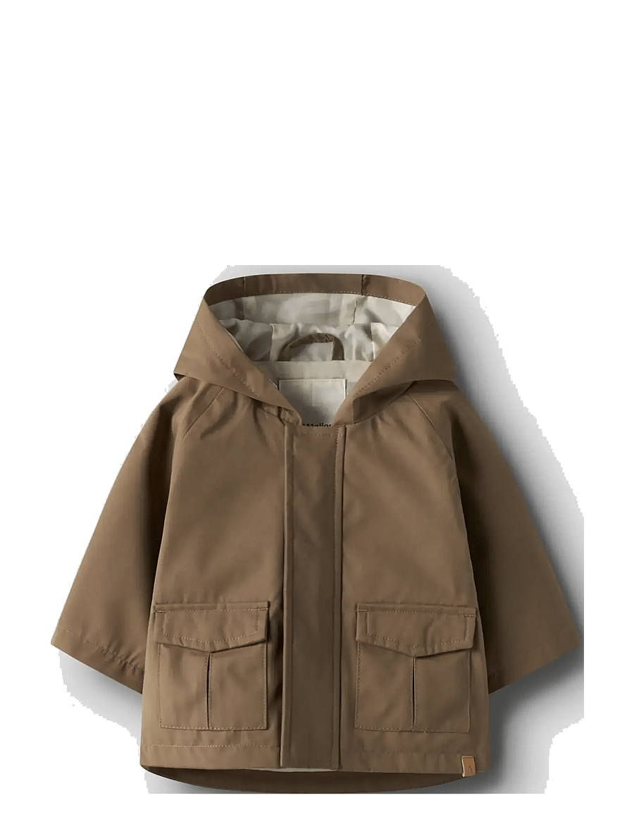 Lil'Atelier - NBMGOLO NEO LOOSE JACKET FO LIL - regenjacken - shitake - 2