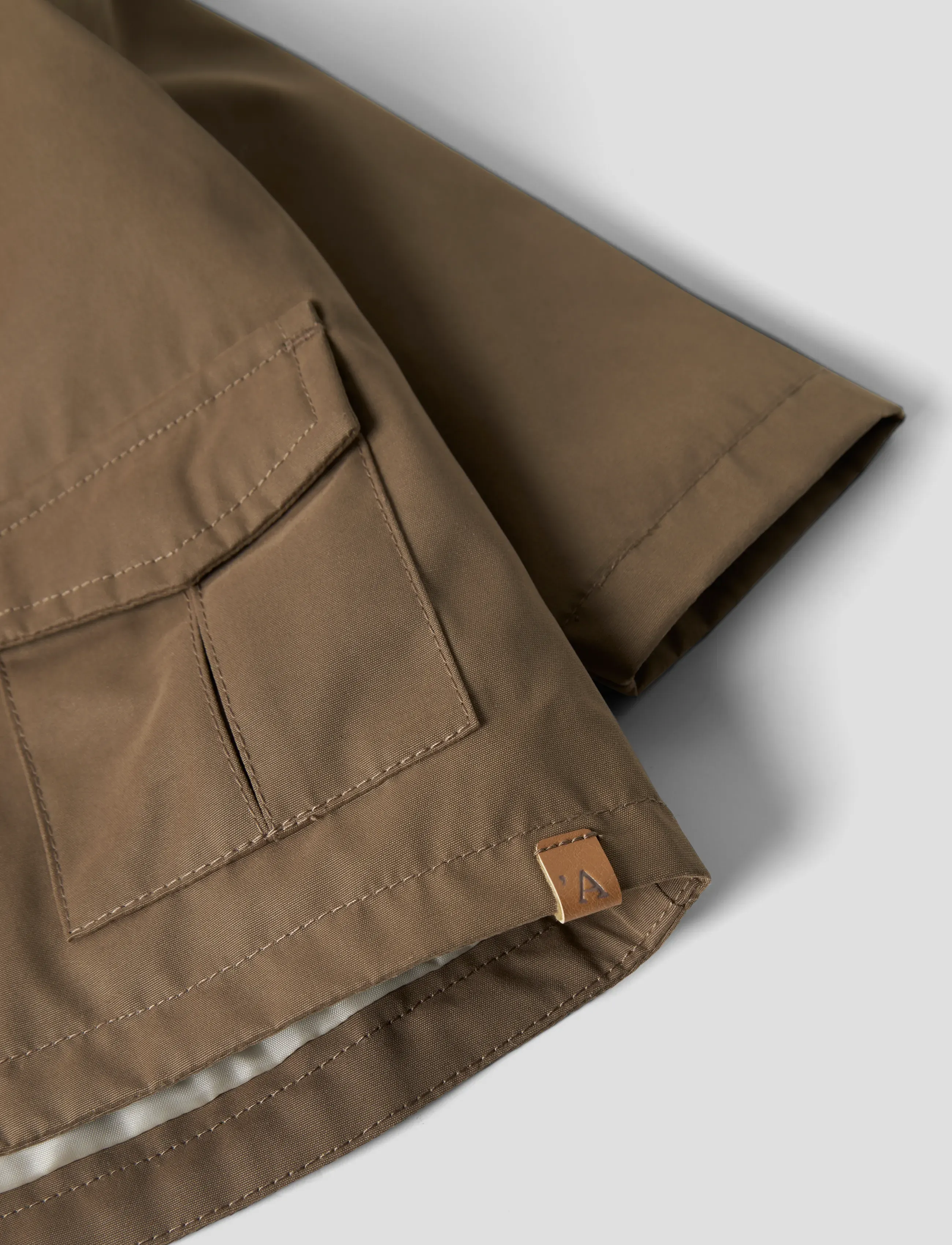 Lil'Atelier - NBMGOLO NEO LOOSE JACKET FO LIL - regenjacken - shitake - 4