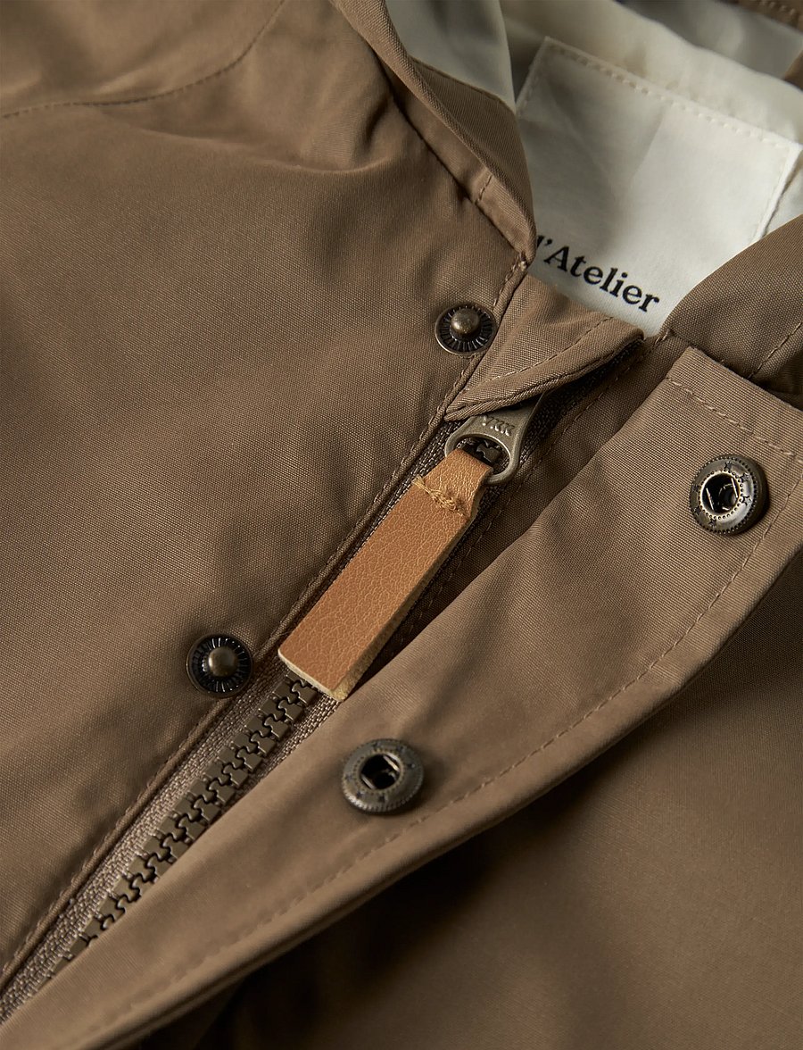 Lil'Atelier - NBMGOLO NEO LOOSE JACKET FO LIL - regenjacken - shitake - 5