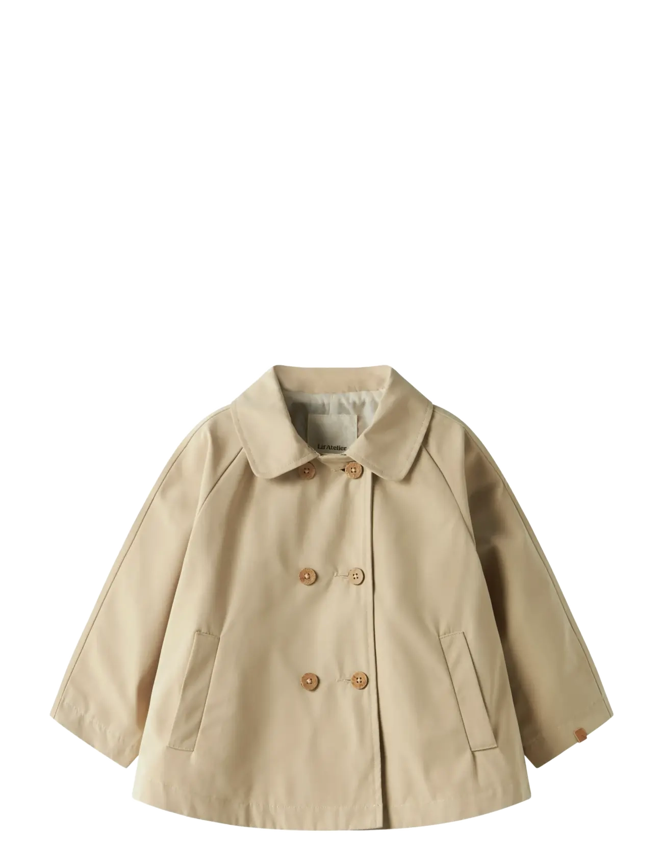 Lil'Atelier NMFLAMADELIN LOOSE LONG JACKET LIL - Nyheder - SAFARI / beige