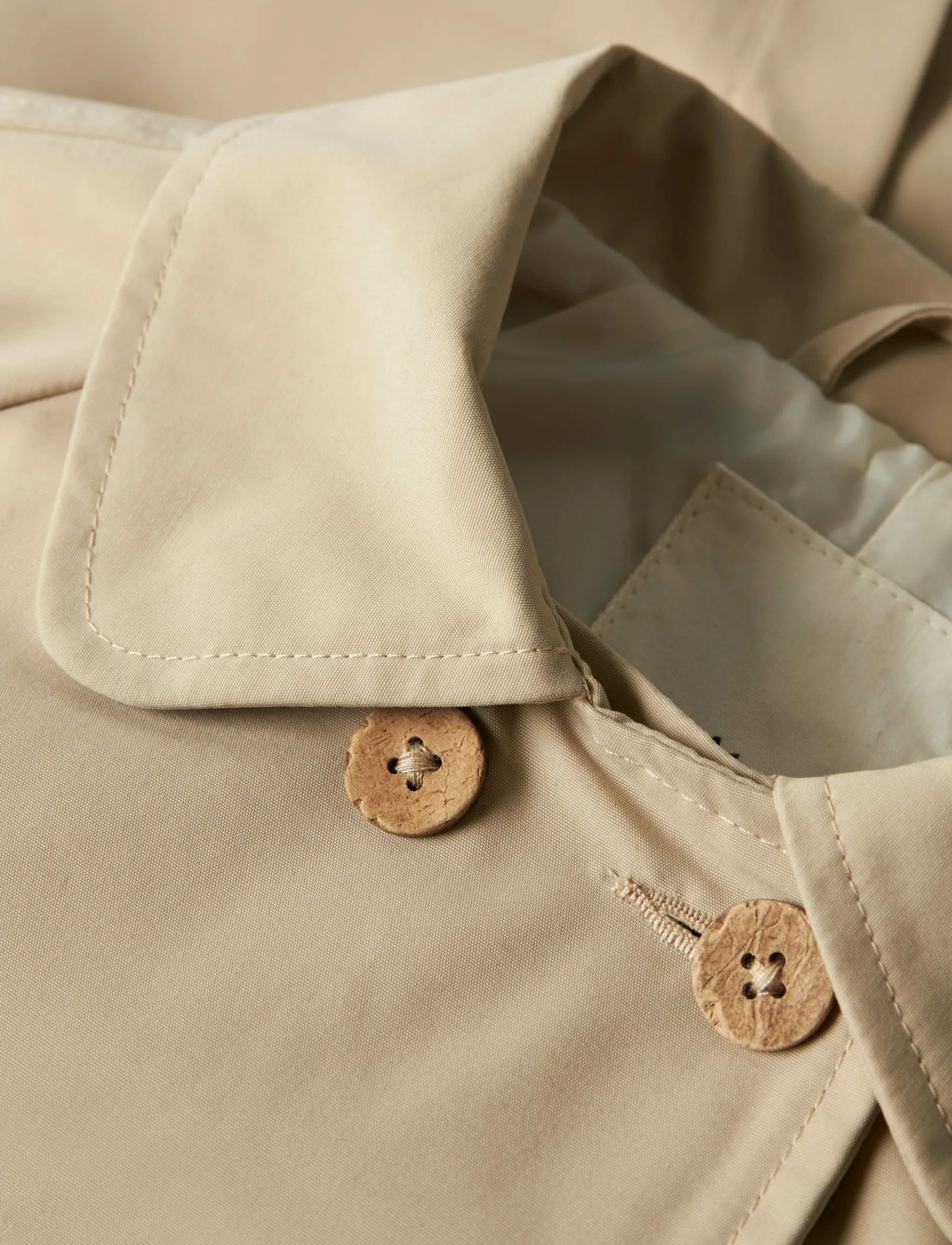 Lil'Atelier - NMFLAMADELIN LOOSE LONG JACKET LIL - spring jackets - safari - 3