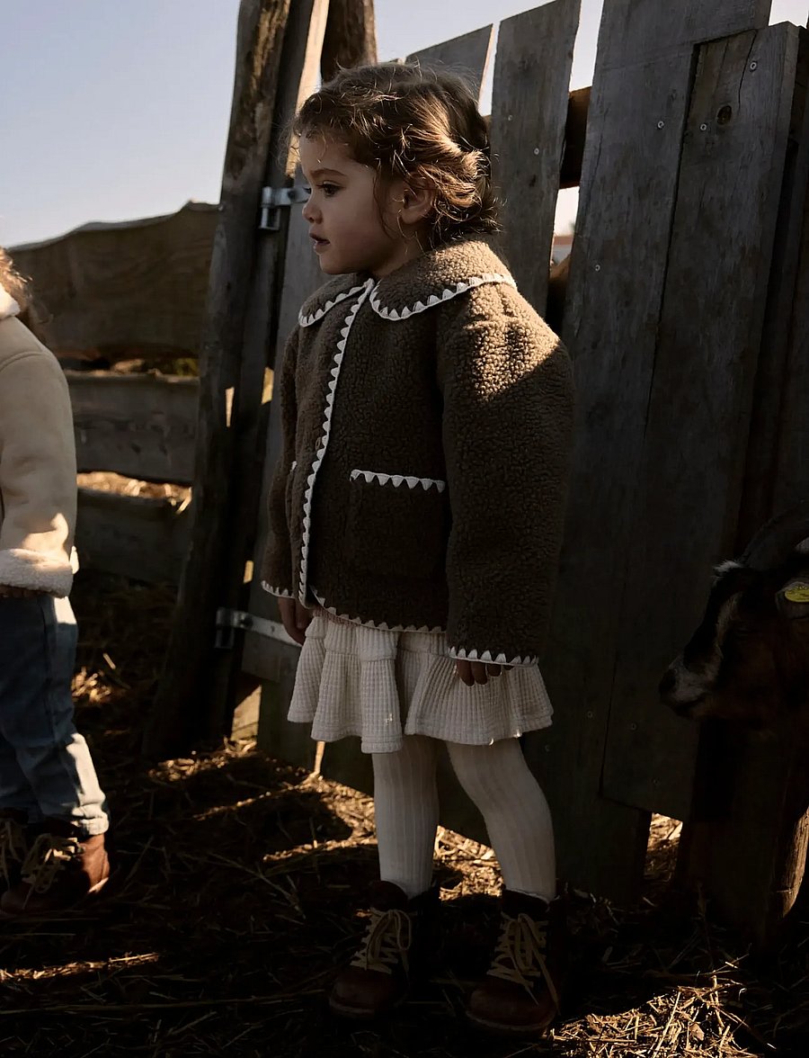 Lil'Atelier - NMFLAJO LS LOOSE JACKET LIL - fleecejacken - shitake - 3