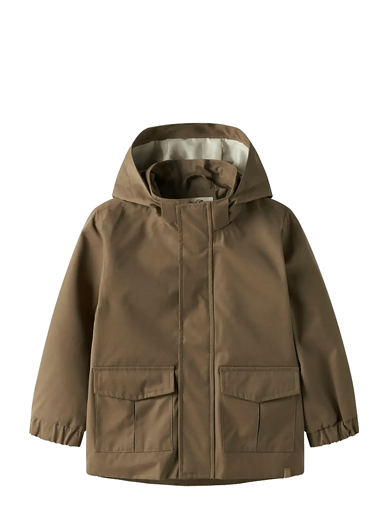 Lil'Atelier - NMMGOLO NEO LOOSE JACKET FO LIL - shell jakid - shitake - 0