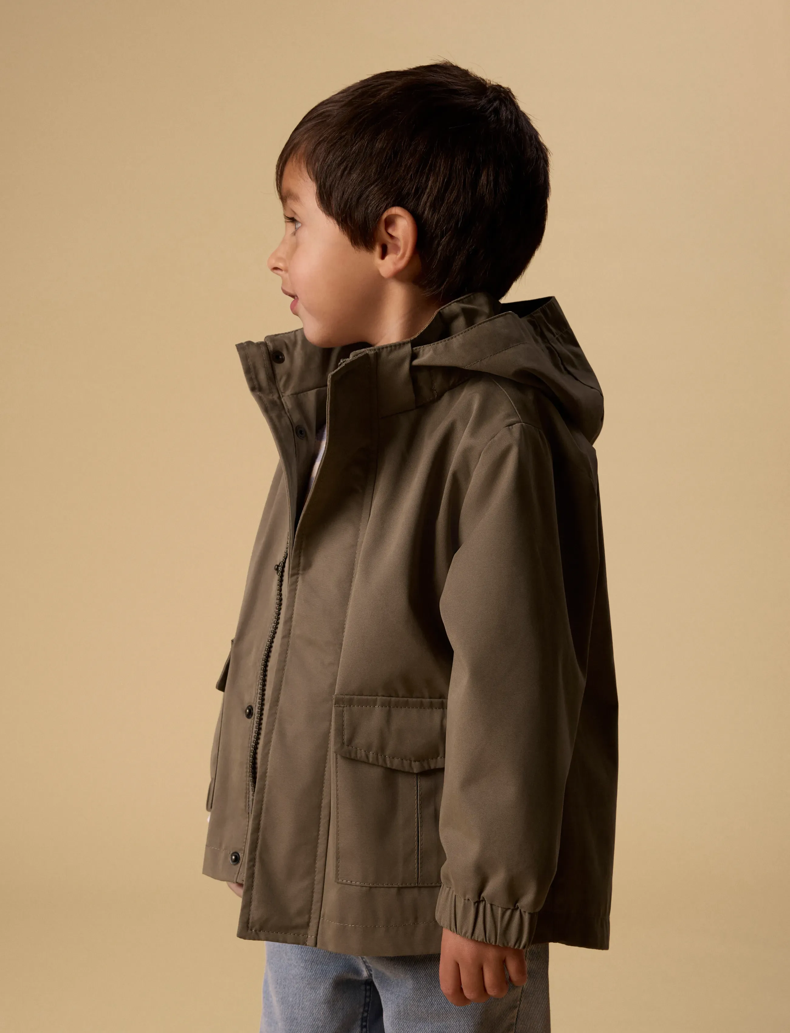 Lil'Atelier - NMMGOLO NEO LOOSE JACKET FO LIL - shitake - 3