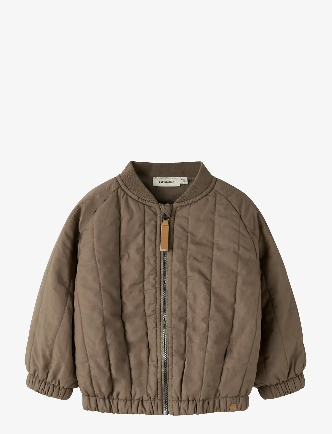 Lil'Atelier - NBMLIO BOMBER JACKET LIL - bomber jackets - shitake - 0