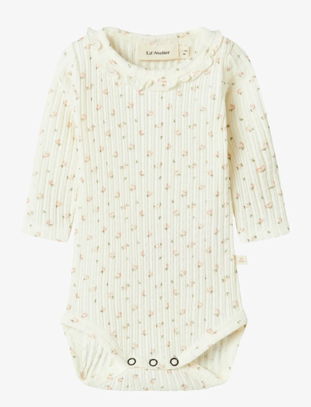 Lil'Atelier - NBFHULLA HUA LS SLIM BODY LIL - langärmelige bodys - coconut milk - 0