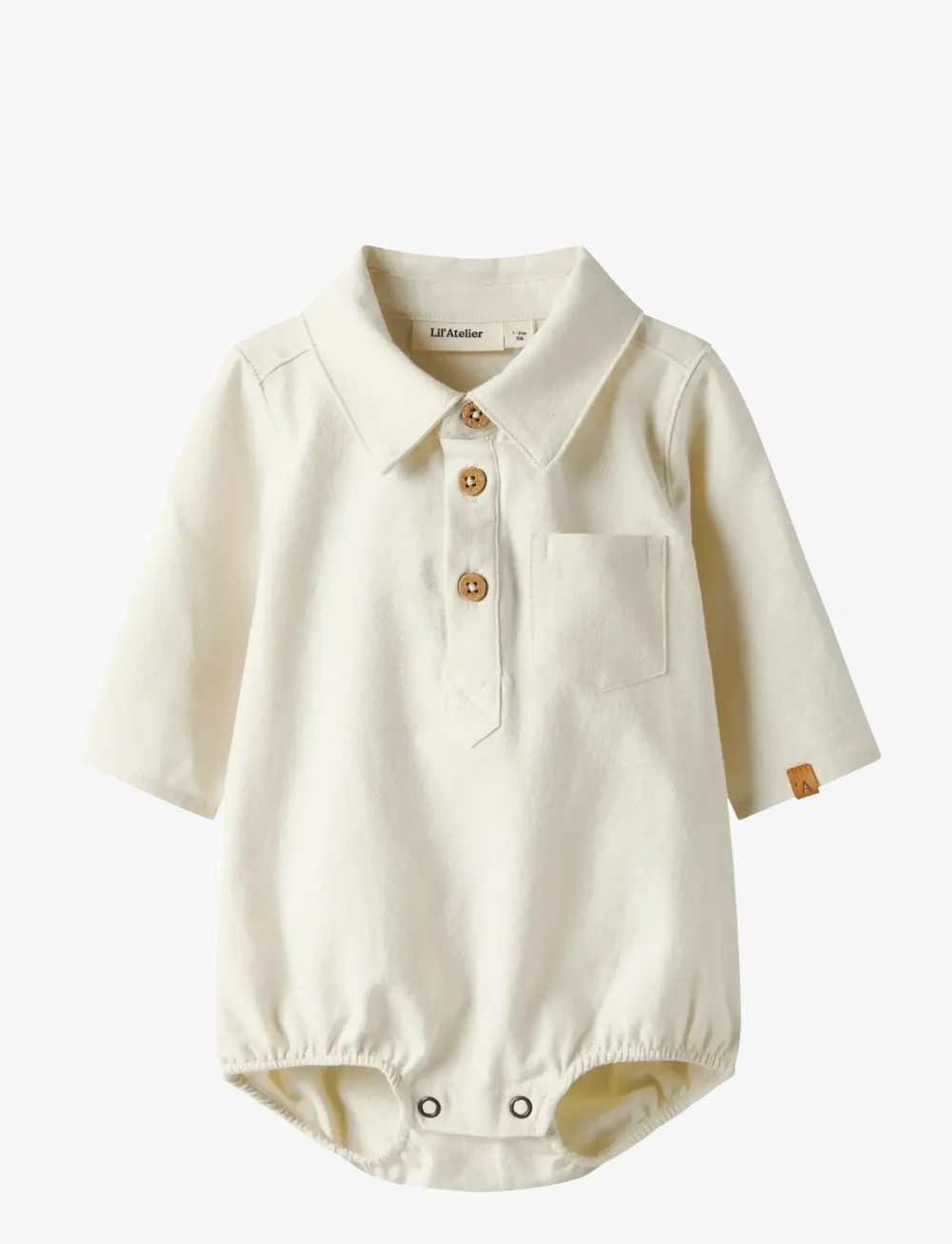 Lil'Atelier - NBMHADAM LS BODY SHIRT LIL - langärmelige bodys - turtledove - 0