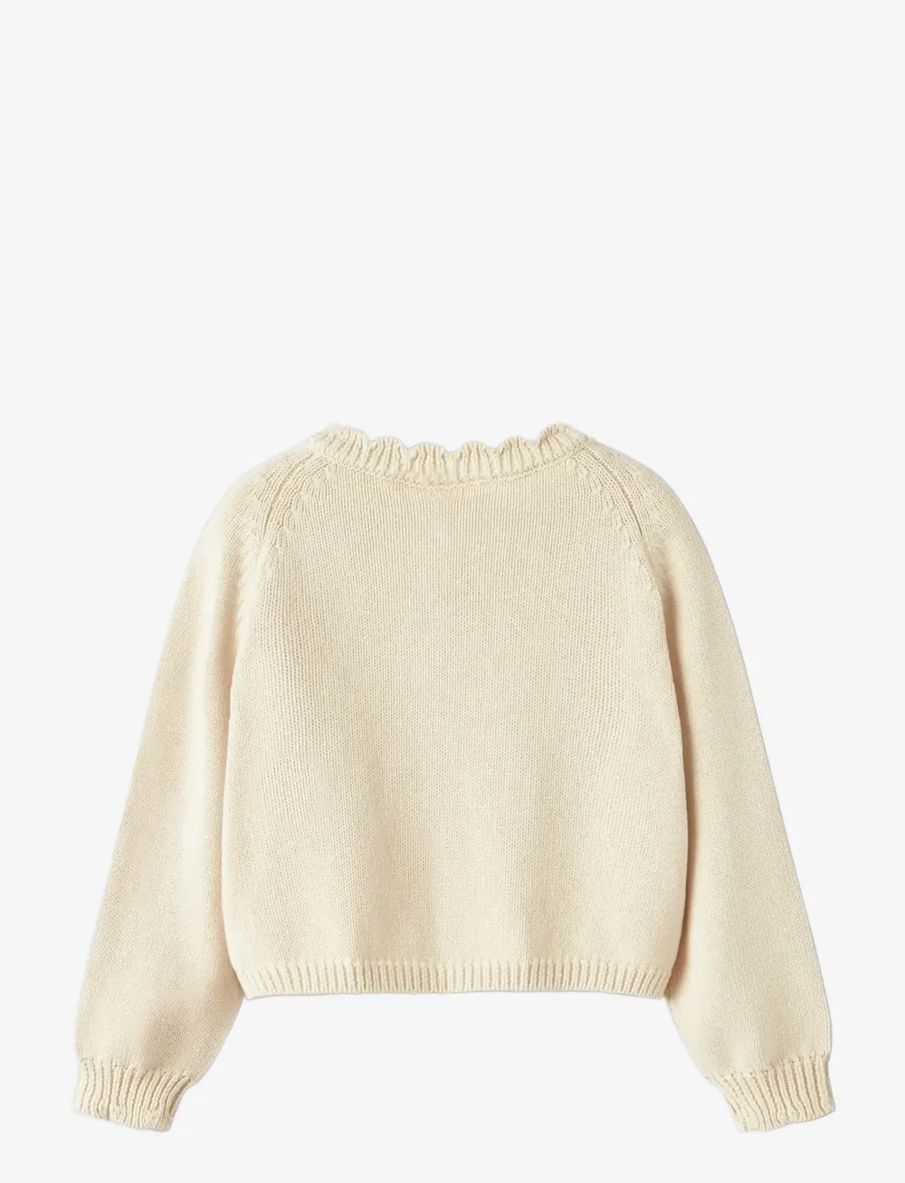 Lil'Atelier - NMFRAMLA LS SHORT KNIT CARD LIL - cardigans - turtledove - 1