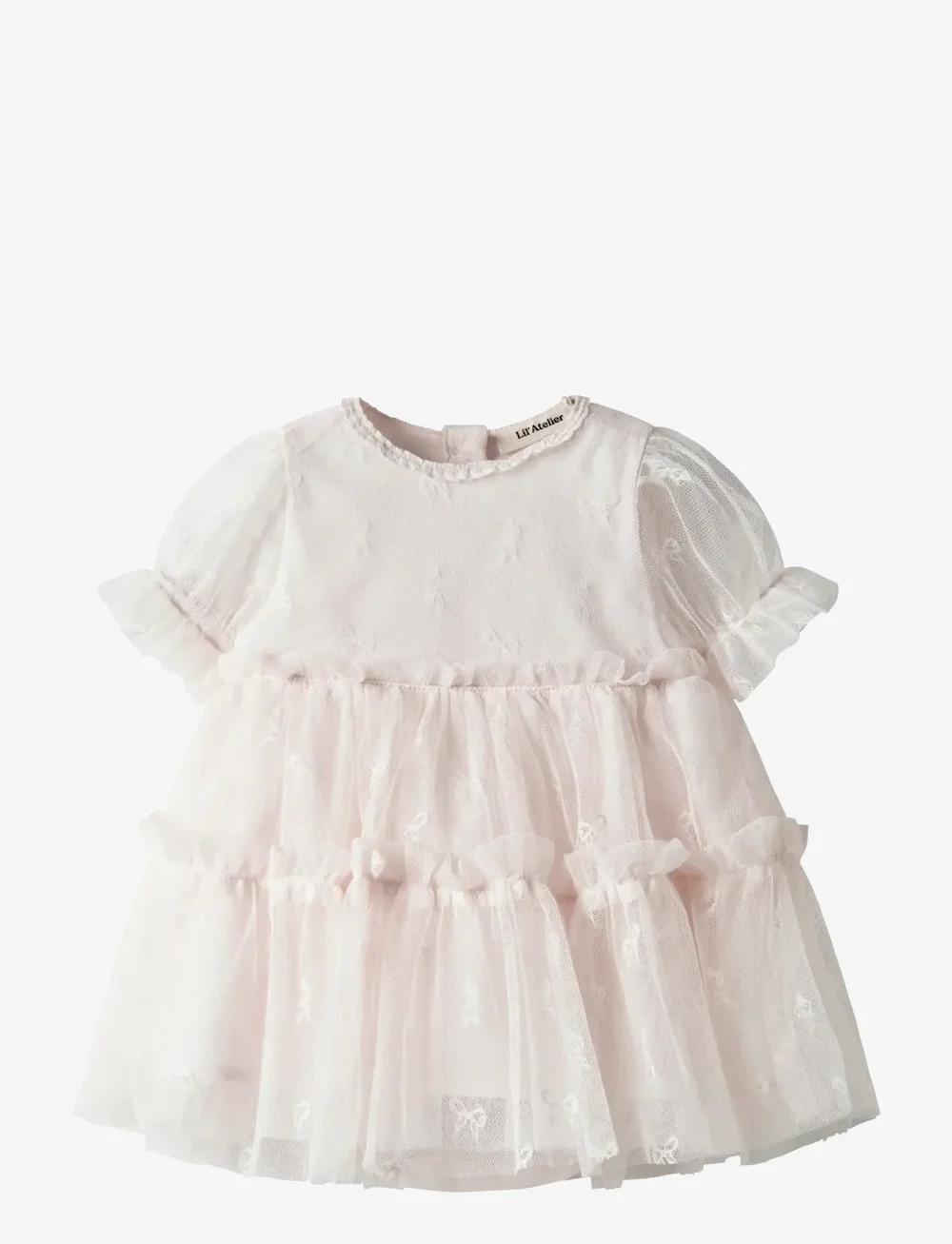 Lil'Atelier - NBFROSETTA SS LOOSE BODY DRESS LIL - kortærmede babykjoler - almost mauve - 1