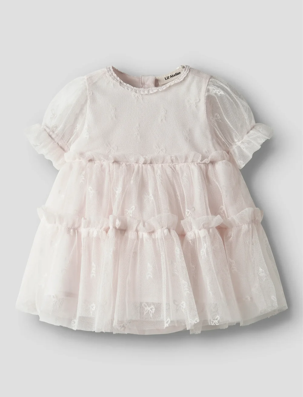 Lil'Atelier - NBFROSETTA SS LOOSE BODY DRESS LIL - kortærmede babykjoler - almost mauve - 0