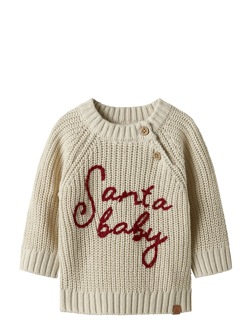 Lil'Atelier - NBNEMLEN MIO LS KNIT LIL - stickade tröjor - turtledove - 1