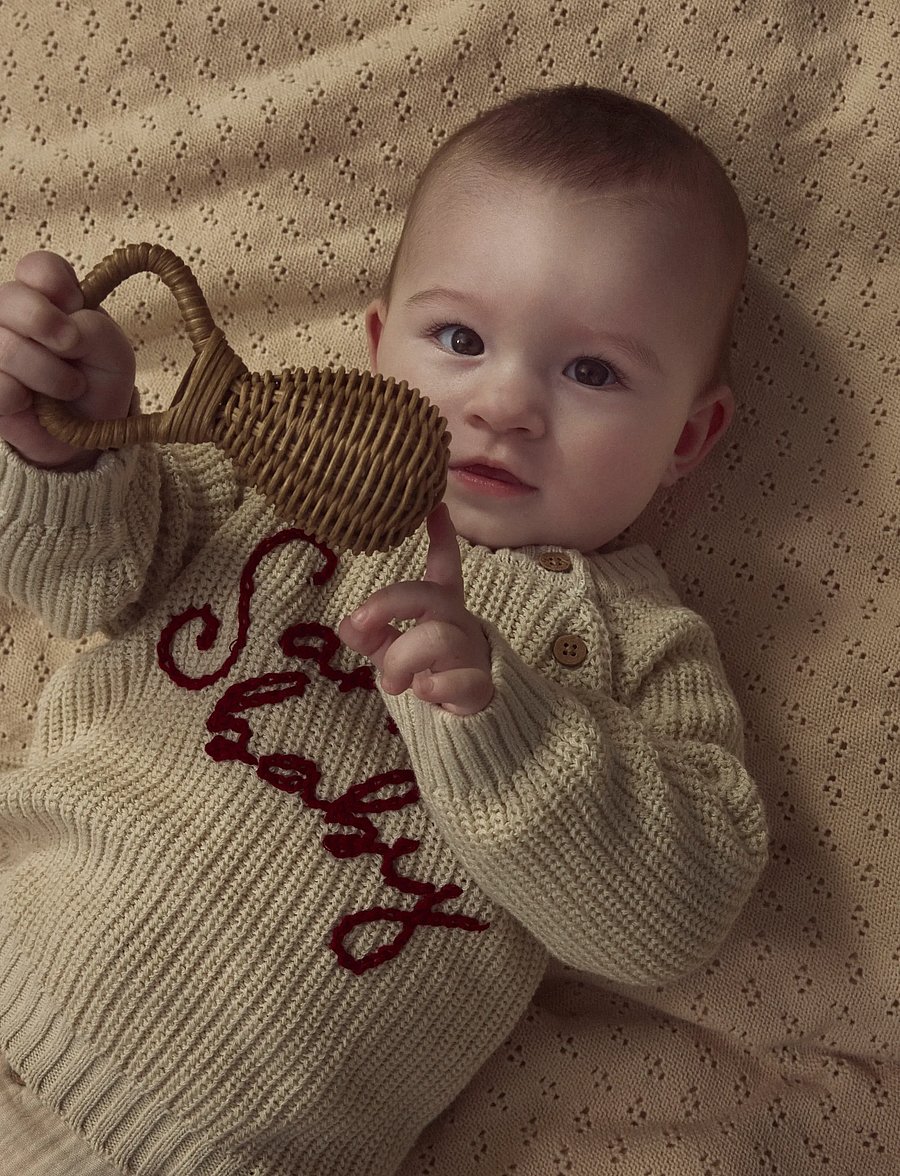 Lil'Atelier - NBNEMLEN MIO LS KNIT LIL - turtledove - 0