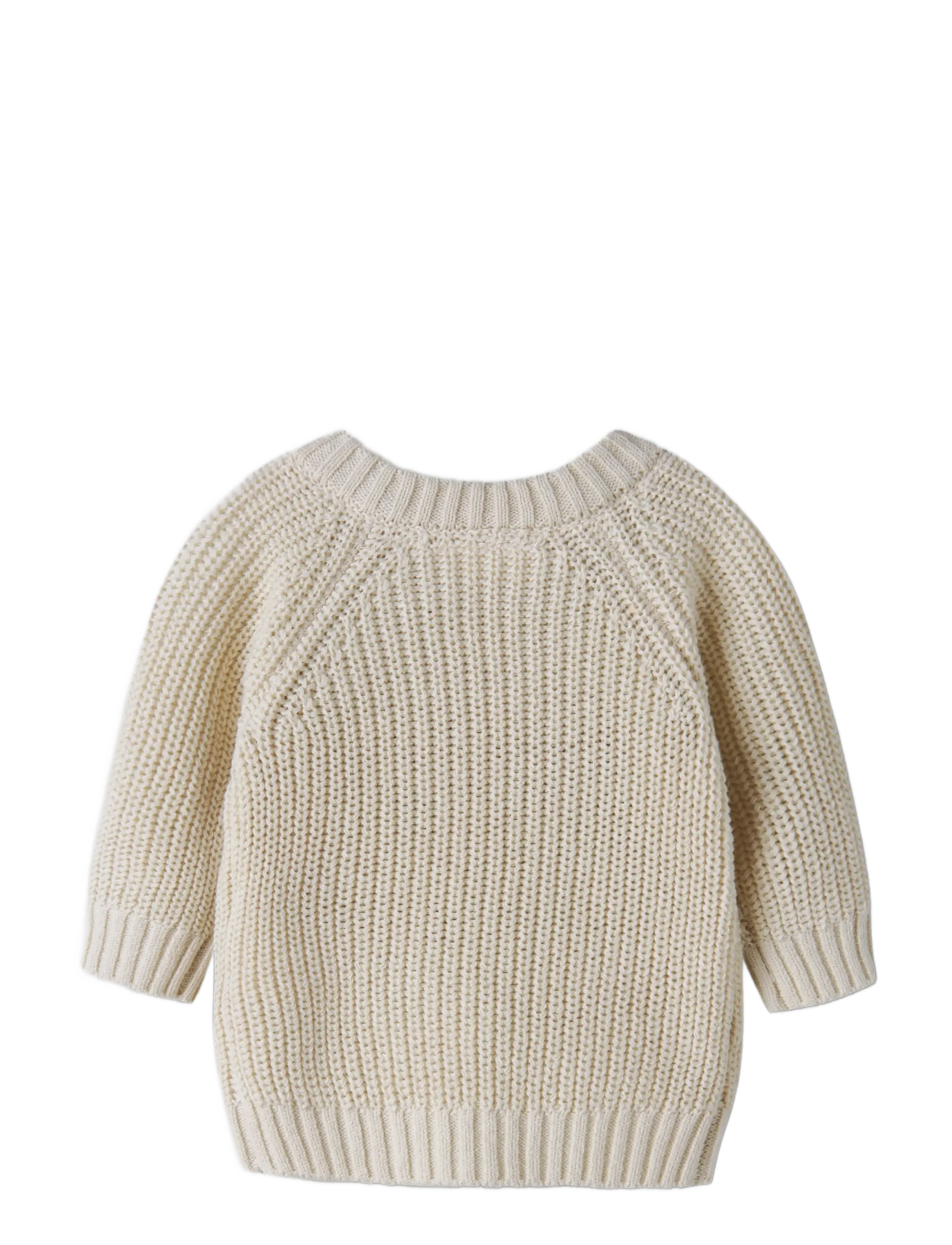 Lil'Atelier - NBNEMLEN MIO LS KNIT LIL - jumpers - turtledove - 1