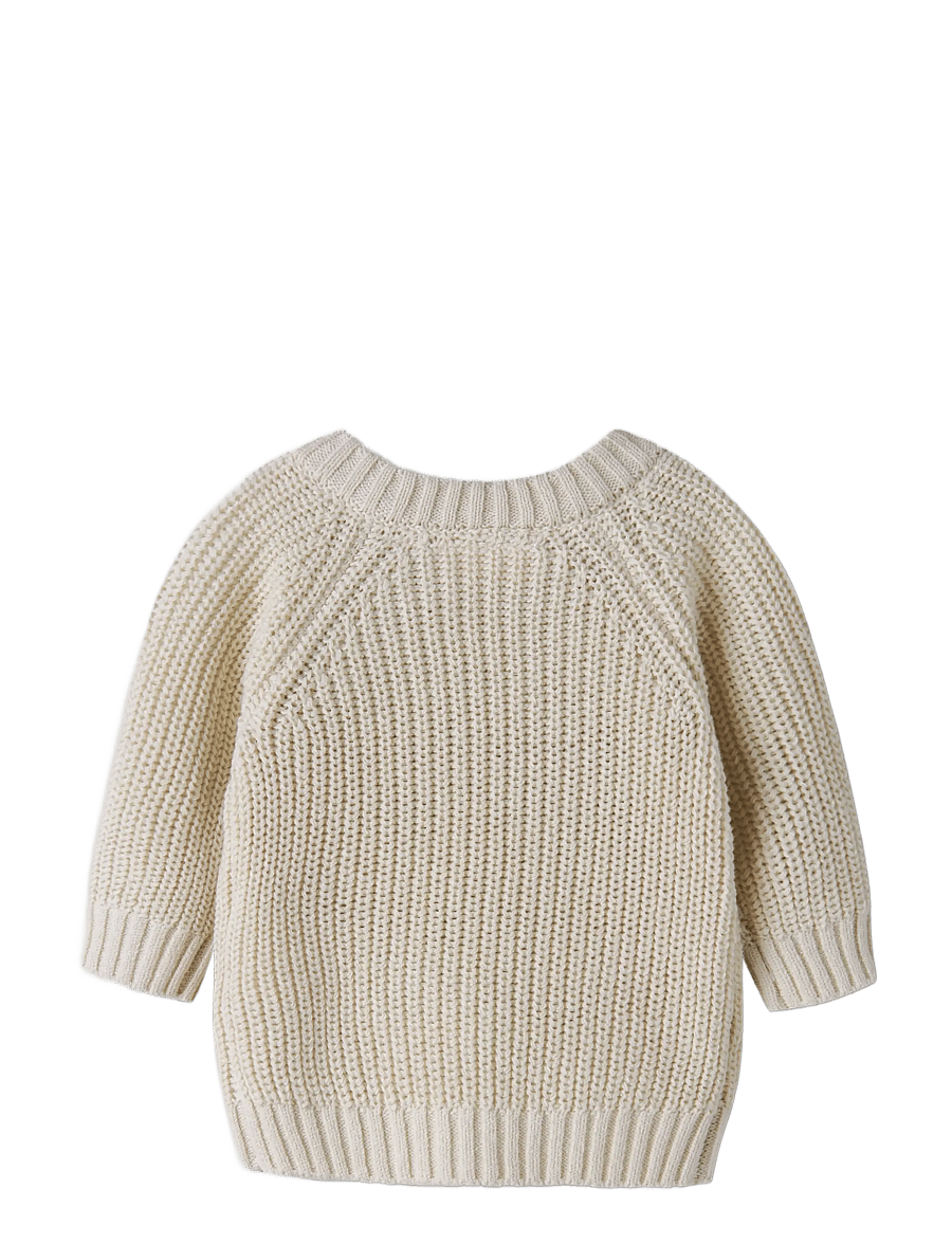 Lil'Atelier - NBNEMLEN MIO LS KNIT LIL - stickade tröjor - turtledove - 1