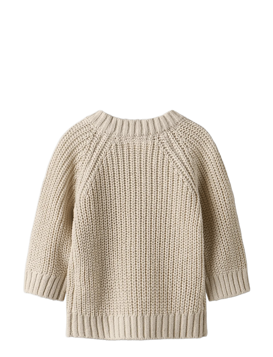 Lil'Atelier - NBNEMLEN MIO LS KNIT LIL - stickade tröjor - turtledove - 1