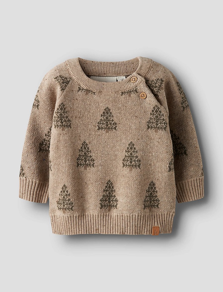 Lil'Atelier - NBNGALTO BOB LS KNIT LIL - pullover - oxford tan - 0