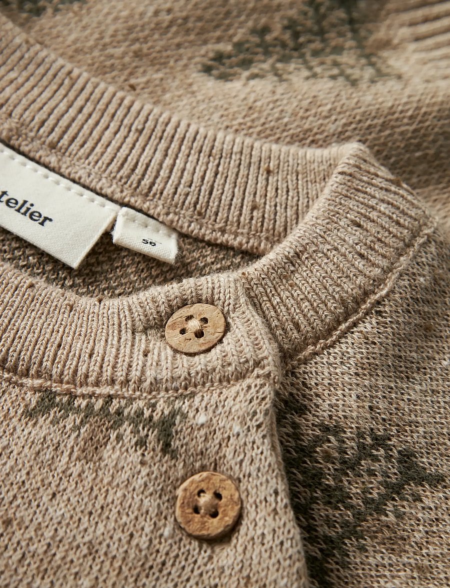 Lil'Atelier - NBNGALTO BOB LS KNIT LIL - pullover - oxford tan - 4