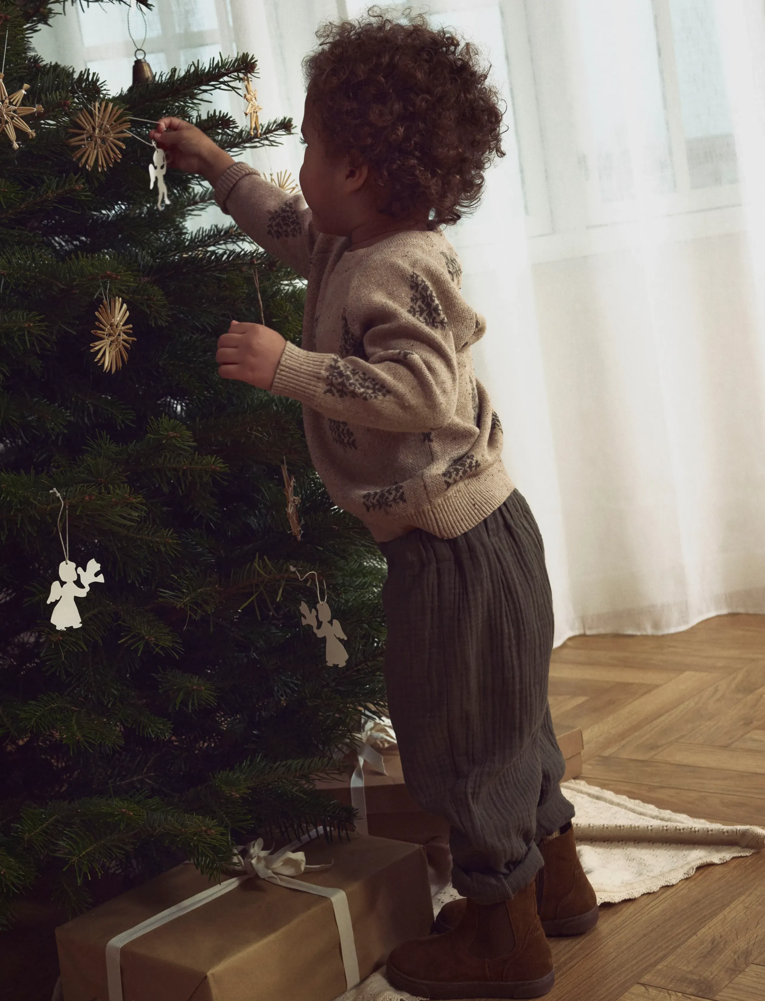 Lil'Atelier NMNGALTO BOB LS KNIT LIL - Strickmode - OXFORD TAN / beige