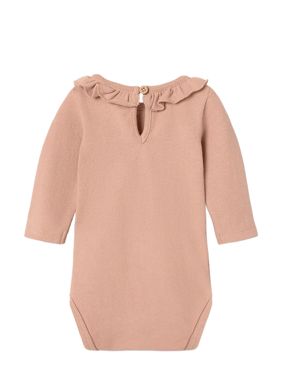 Lil'Atelier - NBFLUNA LS SLIM BODY LIL - pikkade varrukatega bodid - misty rose - 1