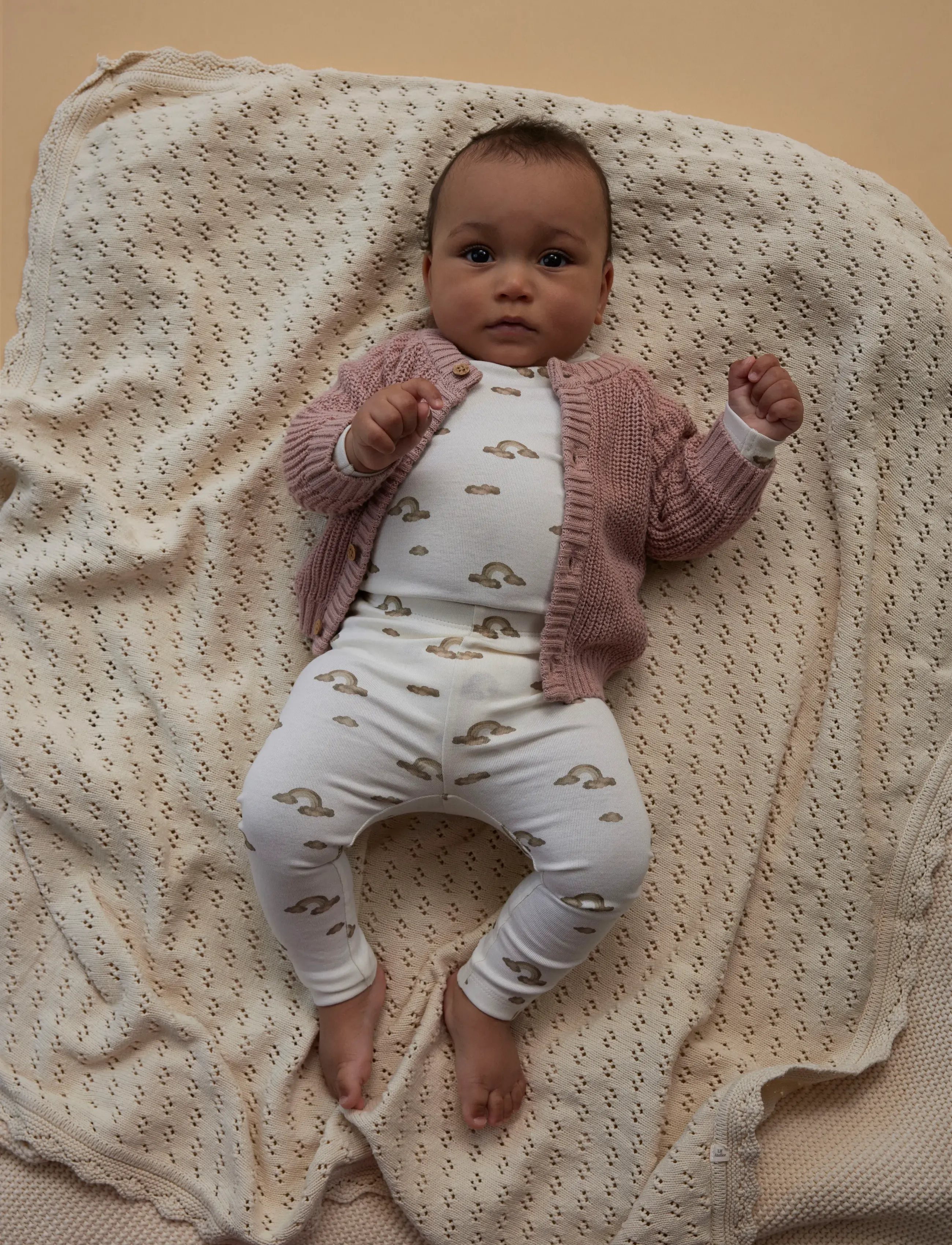 Lil'Atelier Nbnlayo Kim Slim Leggings Lil Noos, 80, Cream, Underdele > Leggings, Børn