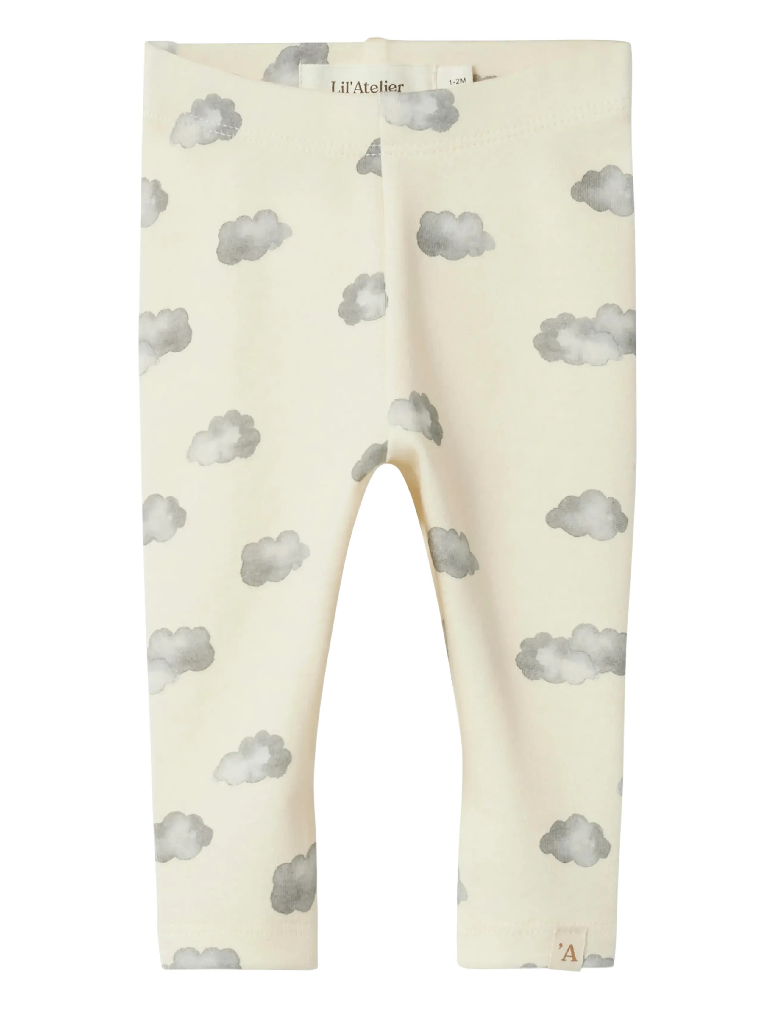 Lil'Atelier Nbnlayo Kim Slim Leggings Lil Noos, 80, Cream, Underdele > Leggings, Børn