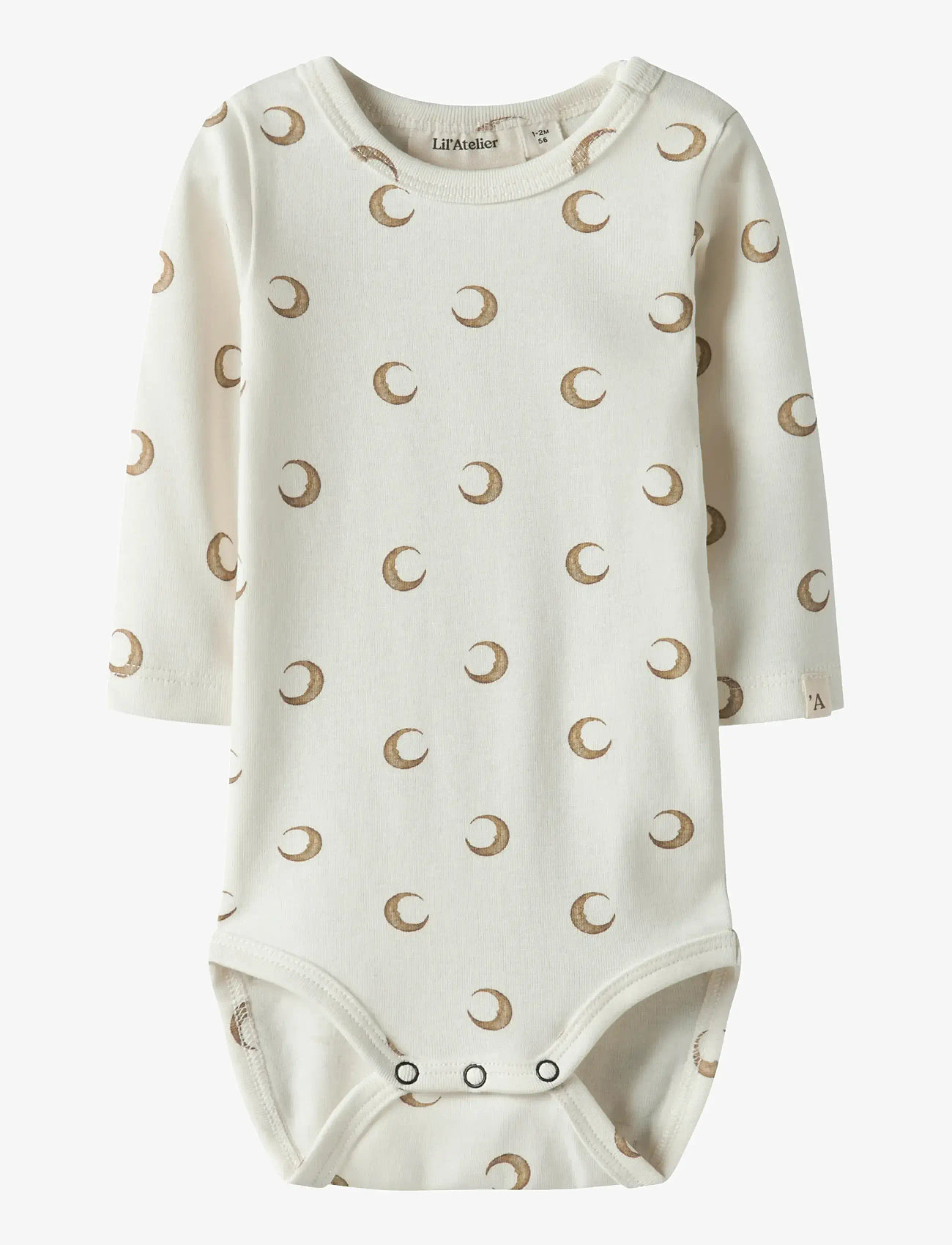 Lil'Atelier - NBNLAYO KIM LS SLIM BODY LIL NOOS - långärmade bodies - coconut milk - 1