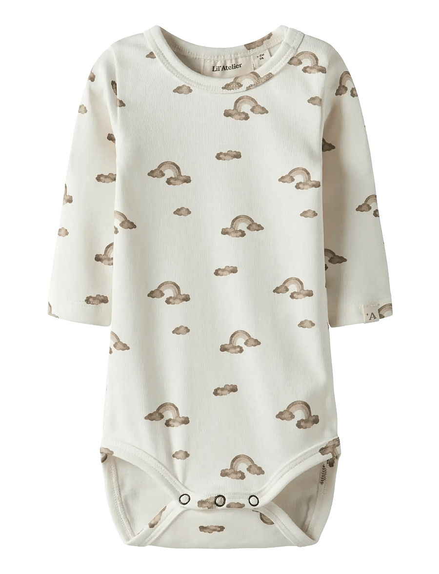 Lil'Atelier - NBNLAYO KIM LS SLIM BODY LIL NOOS - pikkade varrukatega bodid - coconut milk - 1