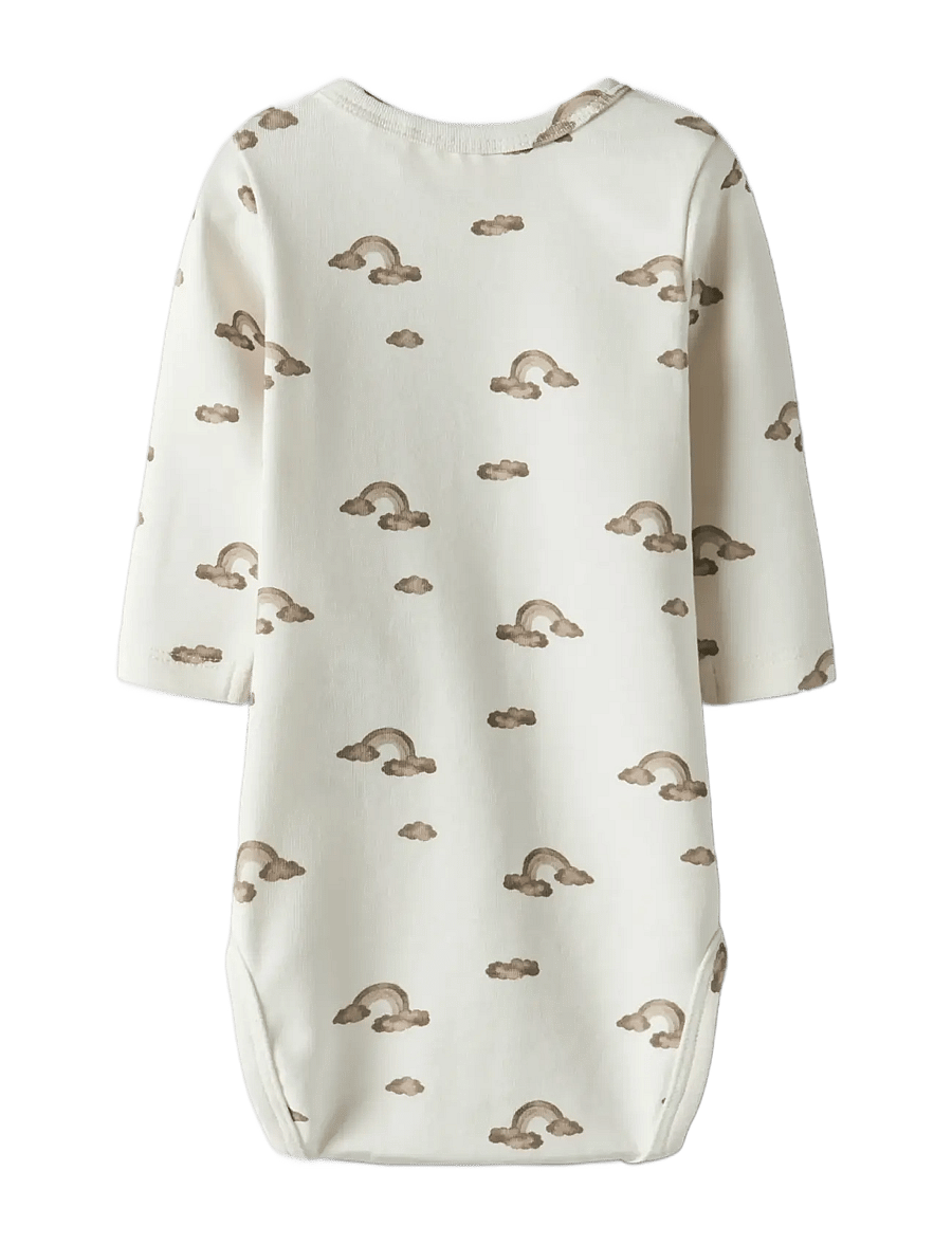 Lil'Atelier - NBNLAYO KIM LS SLIM BODY LIL NOOS - pikkade varrukatega bodid - coconut milk - 2