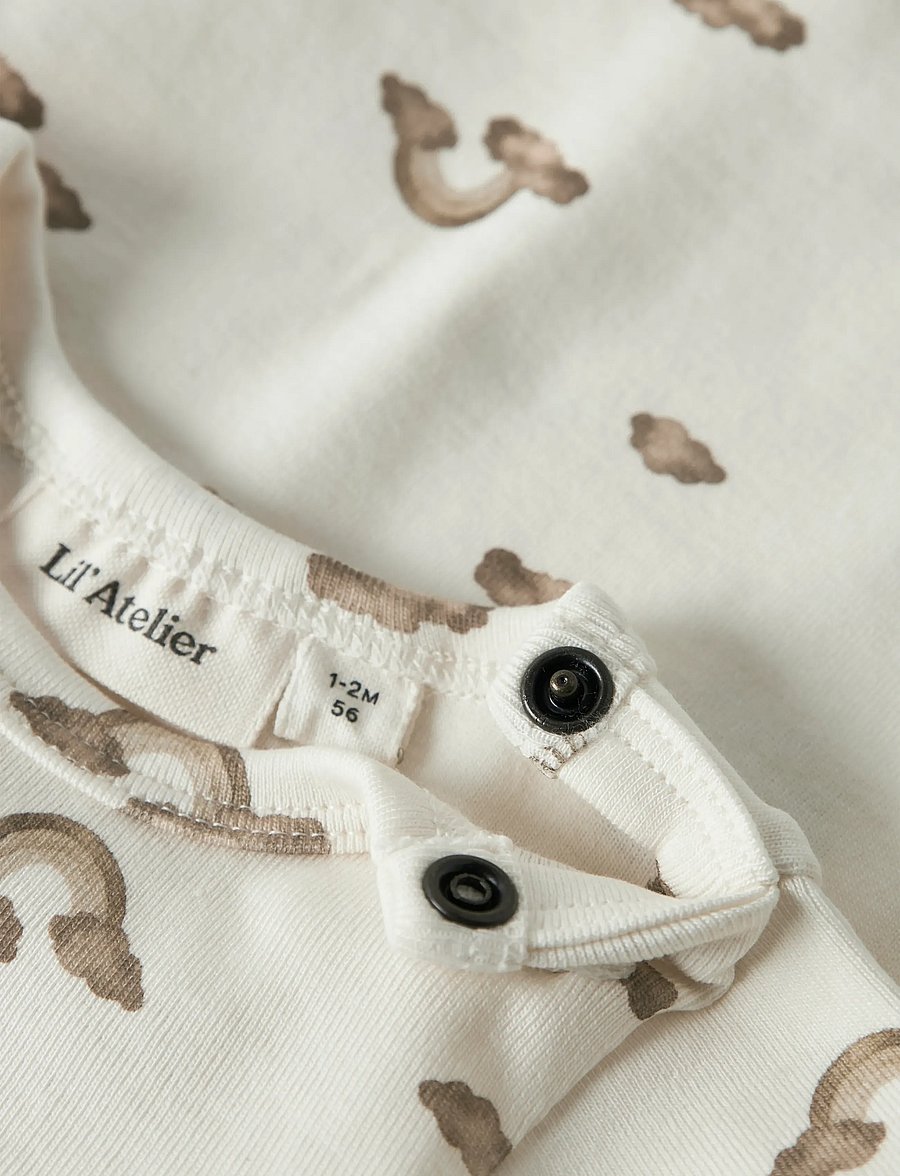 Lil'Atelier - NBNLAYO KIM LS SLIM BODY LIL NOOS - pikkade varrukatega bodid - coconut milk - 4