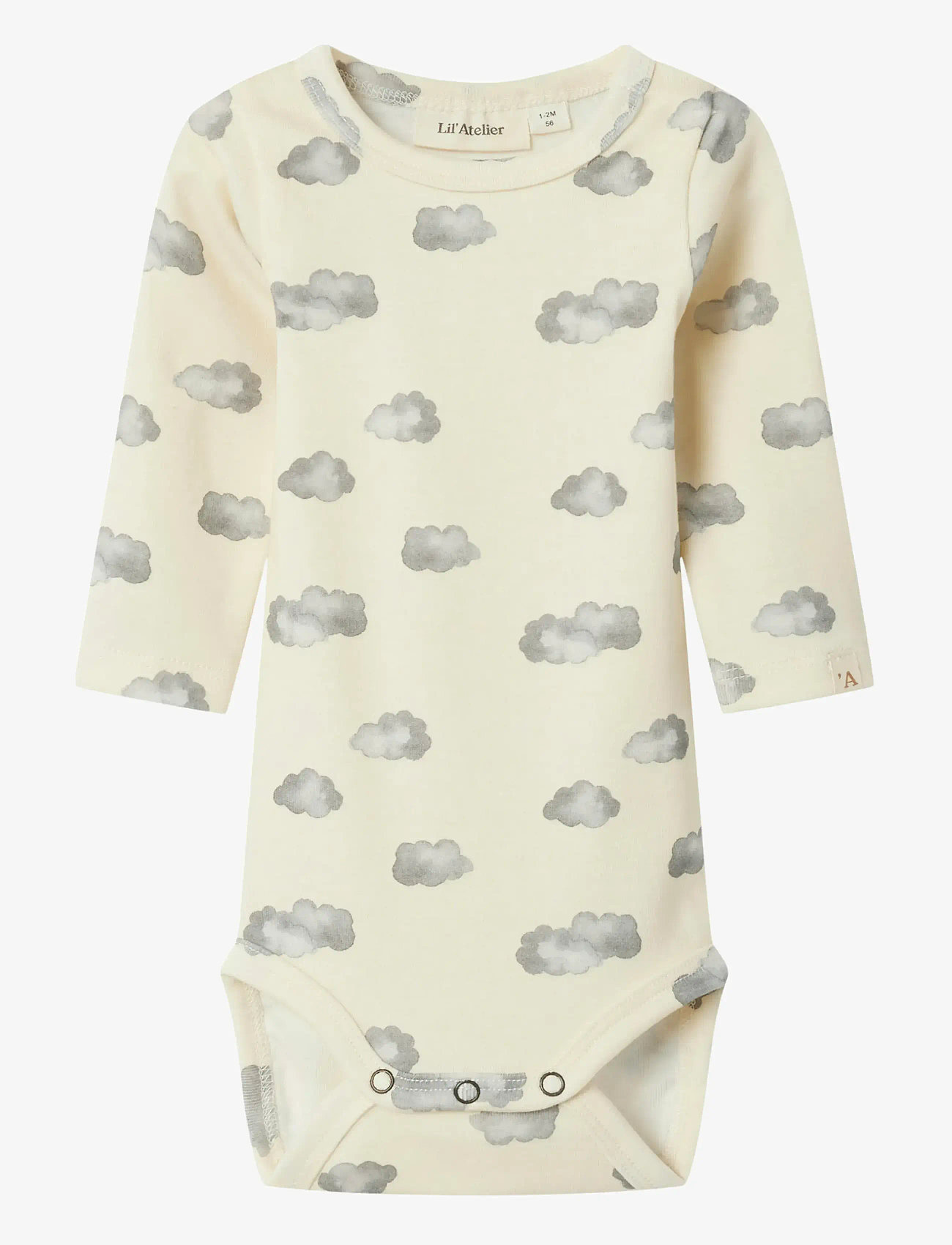 Lil'Atelier - NBNLAYO KIM LS SLIM BODY LIL NOOS - långärmade bodies - turtledove - 1