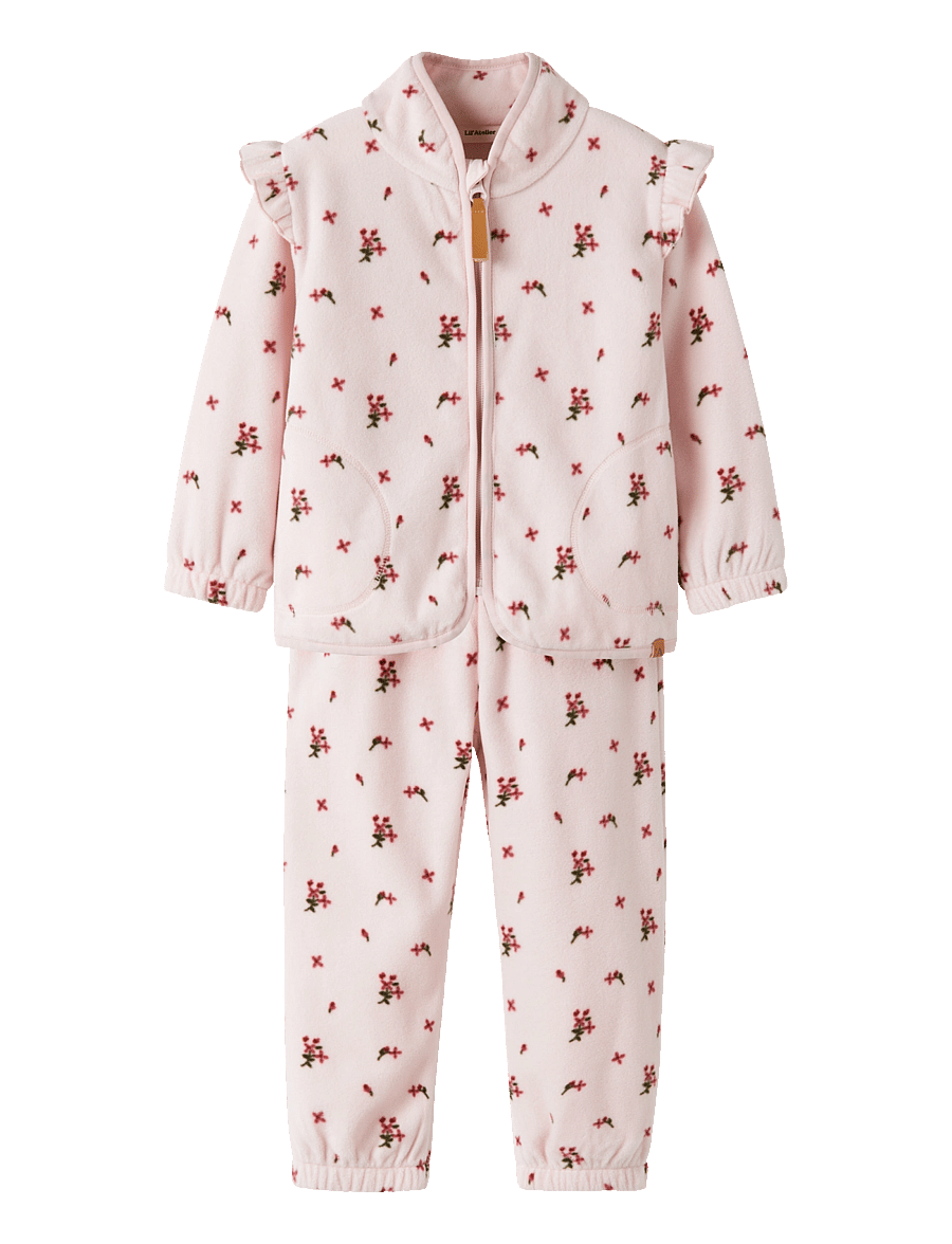 Lil'Atelier - NMFLASPEKTRA FLEECE SET AOP LIL - fliiskomplektid - hushed violet - 0