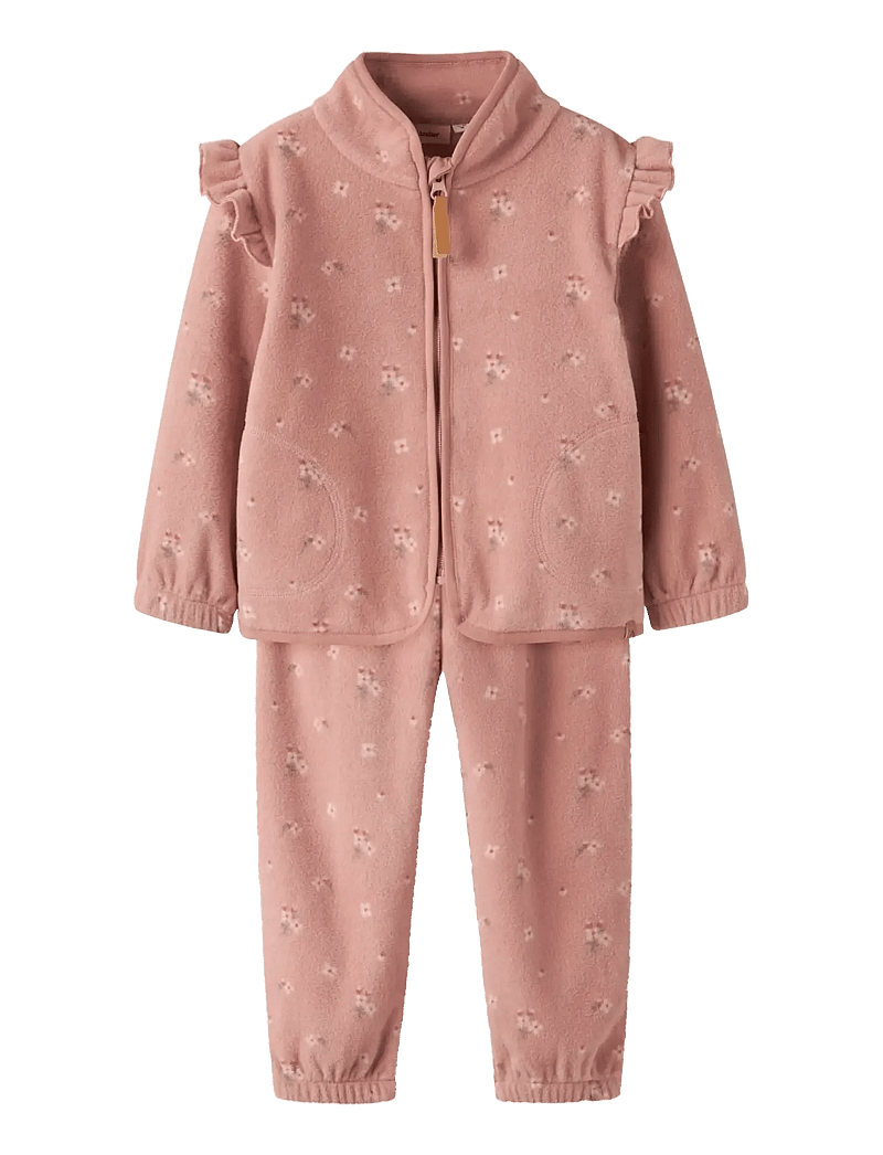 Lil'Atelier - NMFLASPEKTRA FLEECE SET AOP LIL - misty rose - 0