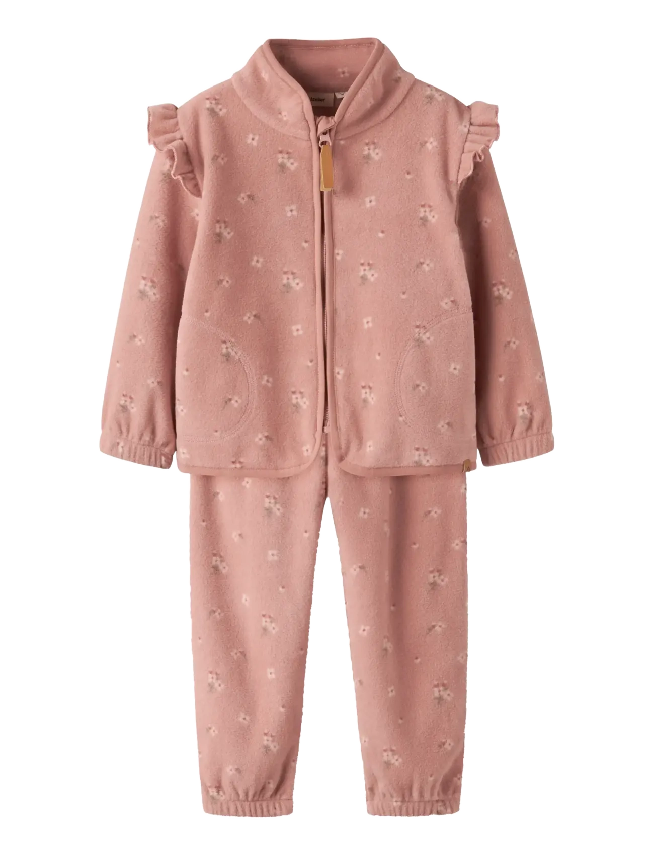 Lil'Atelier NMFLASPEKTRA FLEECE SET AOP LIL - Fleece-Kleidung - MISTY ROSE / pink/rose