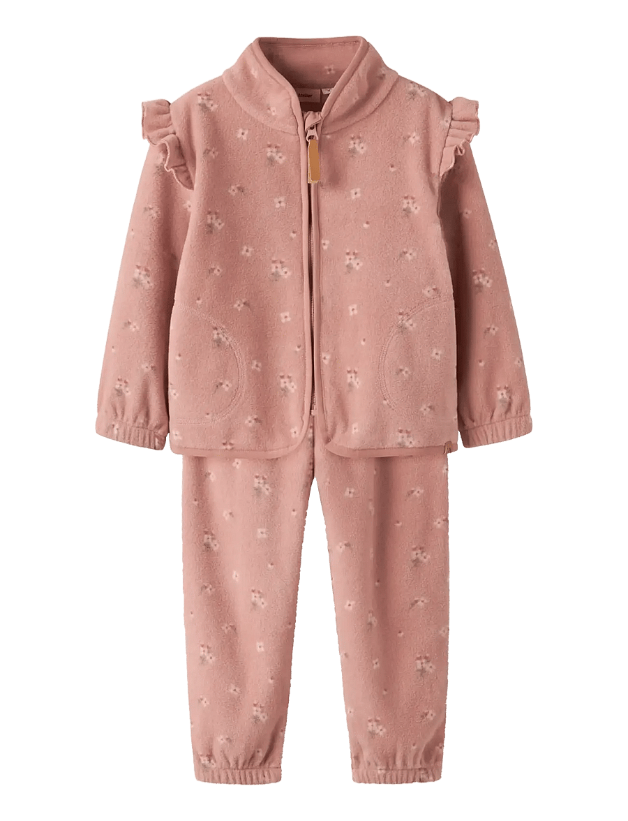 Lil'Atelier - NMFLASPEKTRA FLEECE SET AOP LIL - fleece-sets - misty rose - 0