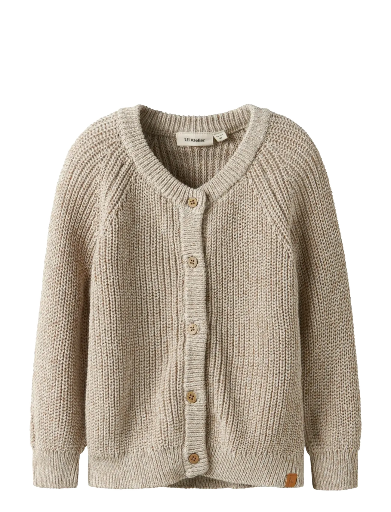Lil'Atelier NMMROKKO LS KNIT CARD LIL - Överdelar - OXFORD TAN / beige