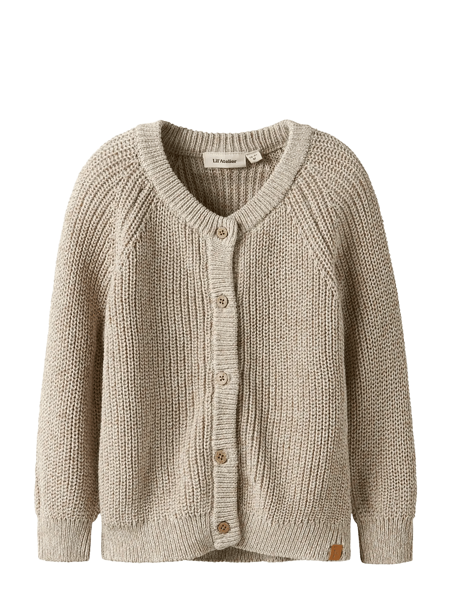 Lil'Atelier - NMMROKKO LS KNIT CARD LIL - oxford tan - 1