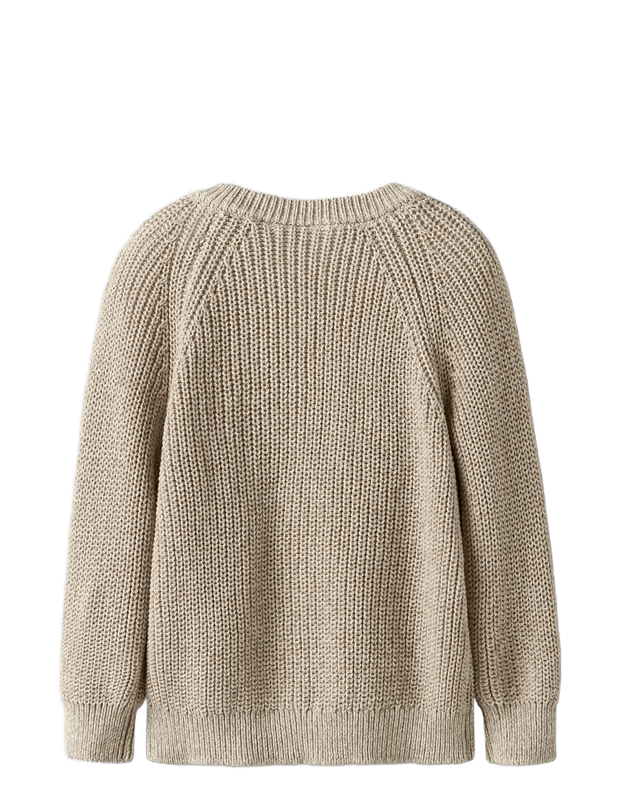 Lil'Atelier - NMMROKKO LS KNIT CARD LIL - oxford tan - 2