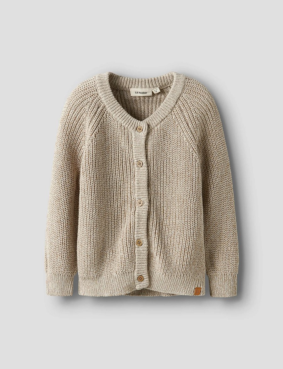 Lil'Atelier - NMMROKKO LS KNIT CARD LIL - oxford tan - 3